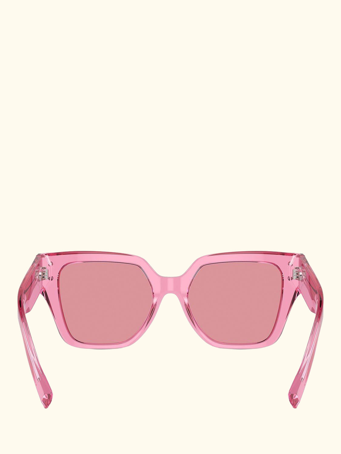 DG4471 Women's Rectangular Sunglasses, Transparent Pink/Pink