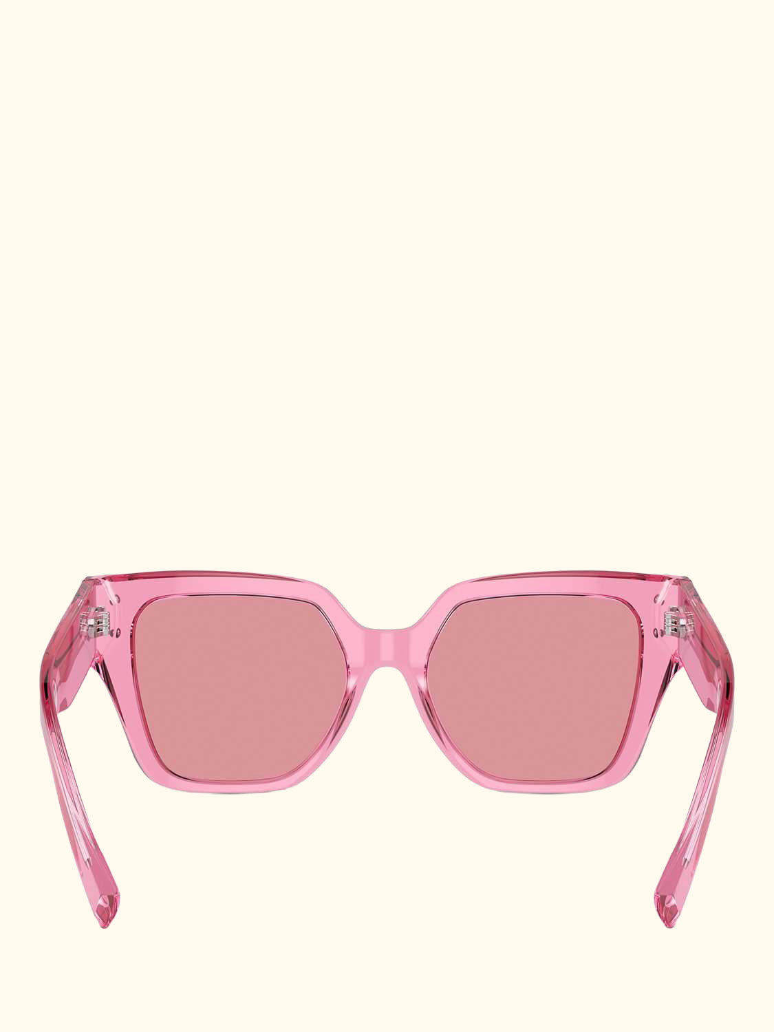 DG4471 Women's Rectangular Sunglasses, Transparent Pink/Pink