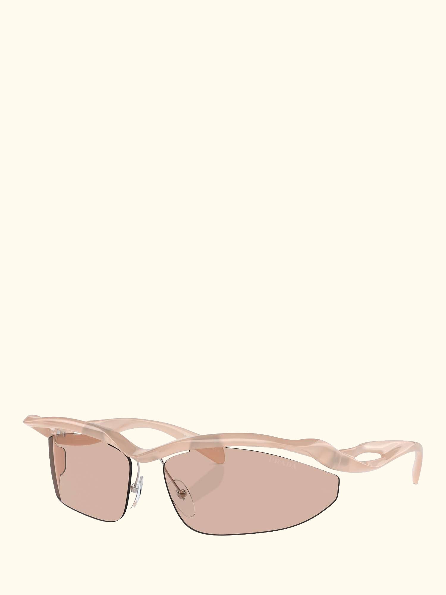PR A25S Women's Celine Irregular Sunglasses, Opal Peach