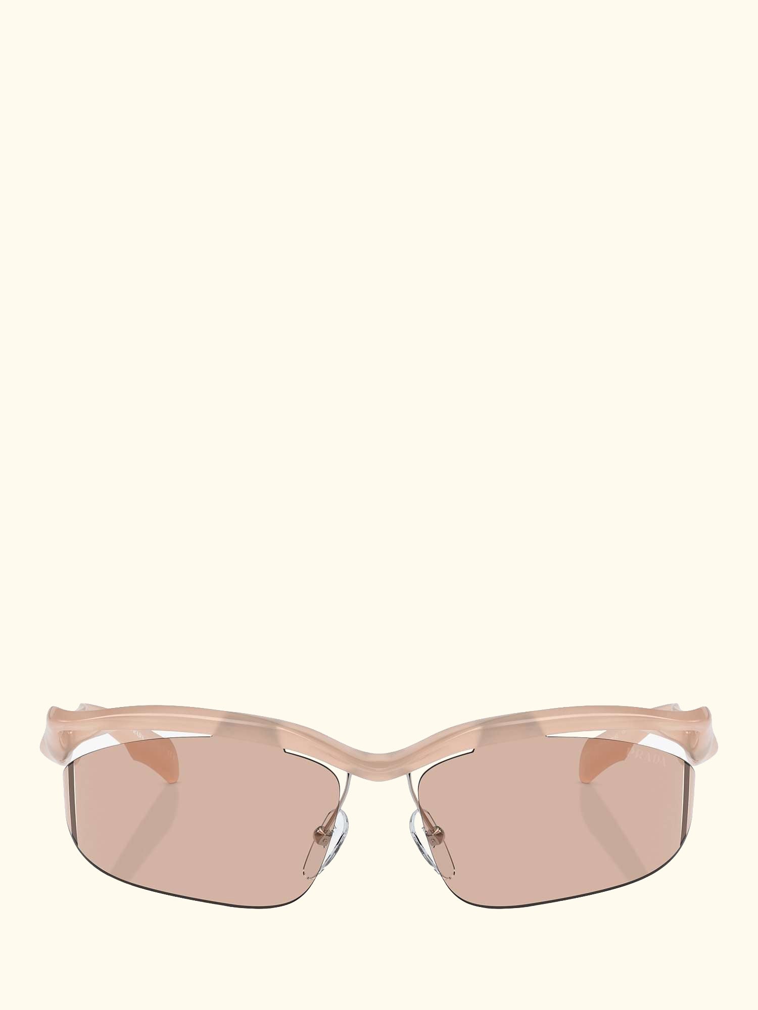 PR A25S Women's Celine Irregular Sunglasses, Opal Peach