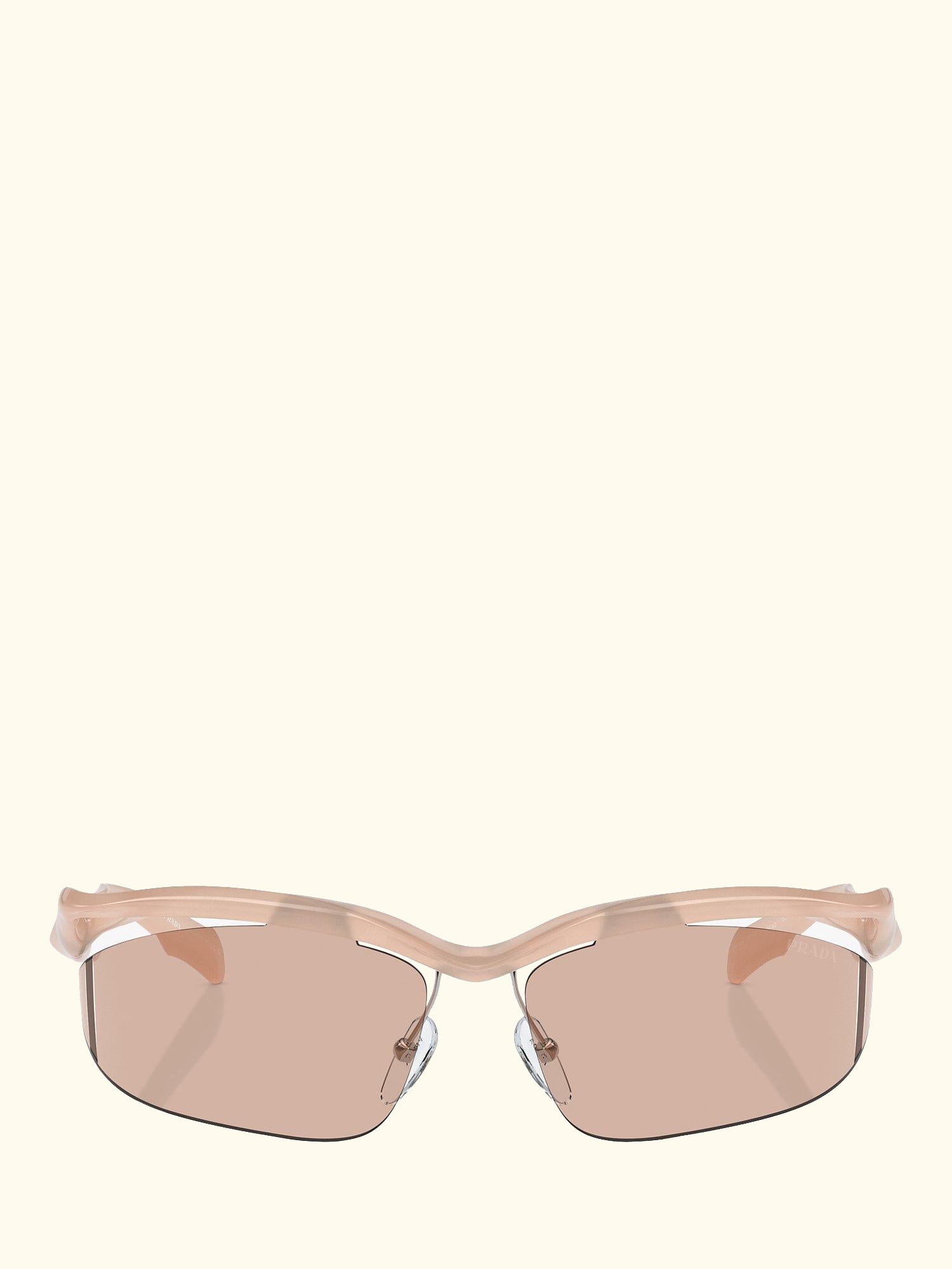 PR A25S Women's Celine Irregular Sunglasses, Opal Peach