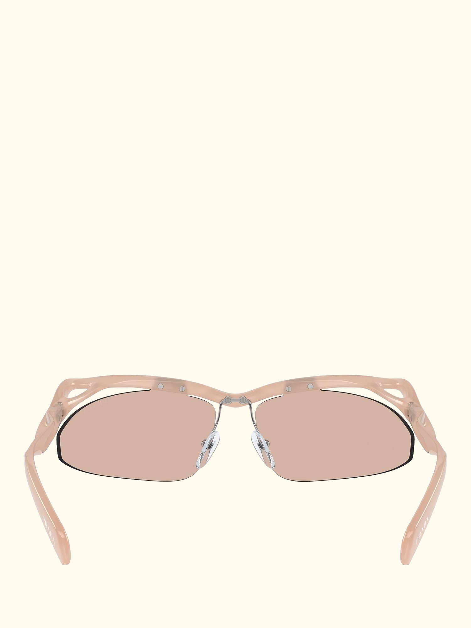 PR A25S Women's Celine Irregular Sunglasses, Opal Peach