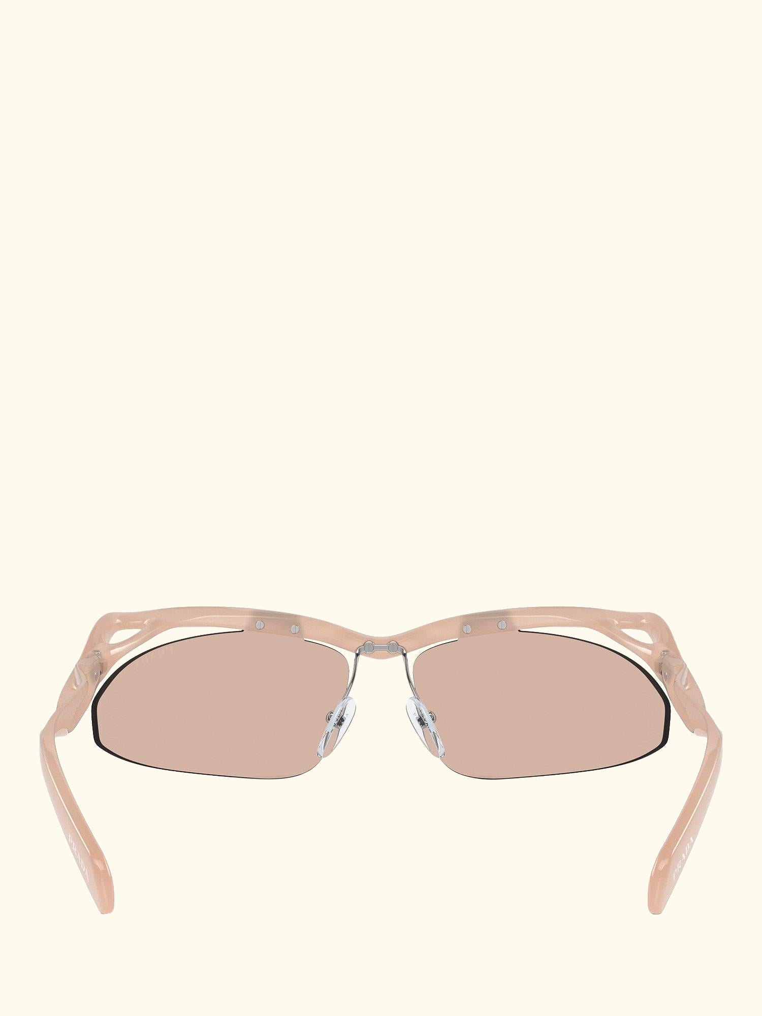 PR A25S Women's Celine Irregular Sunglasses, Opal Peach
