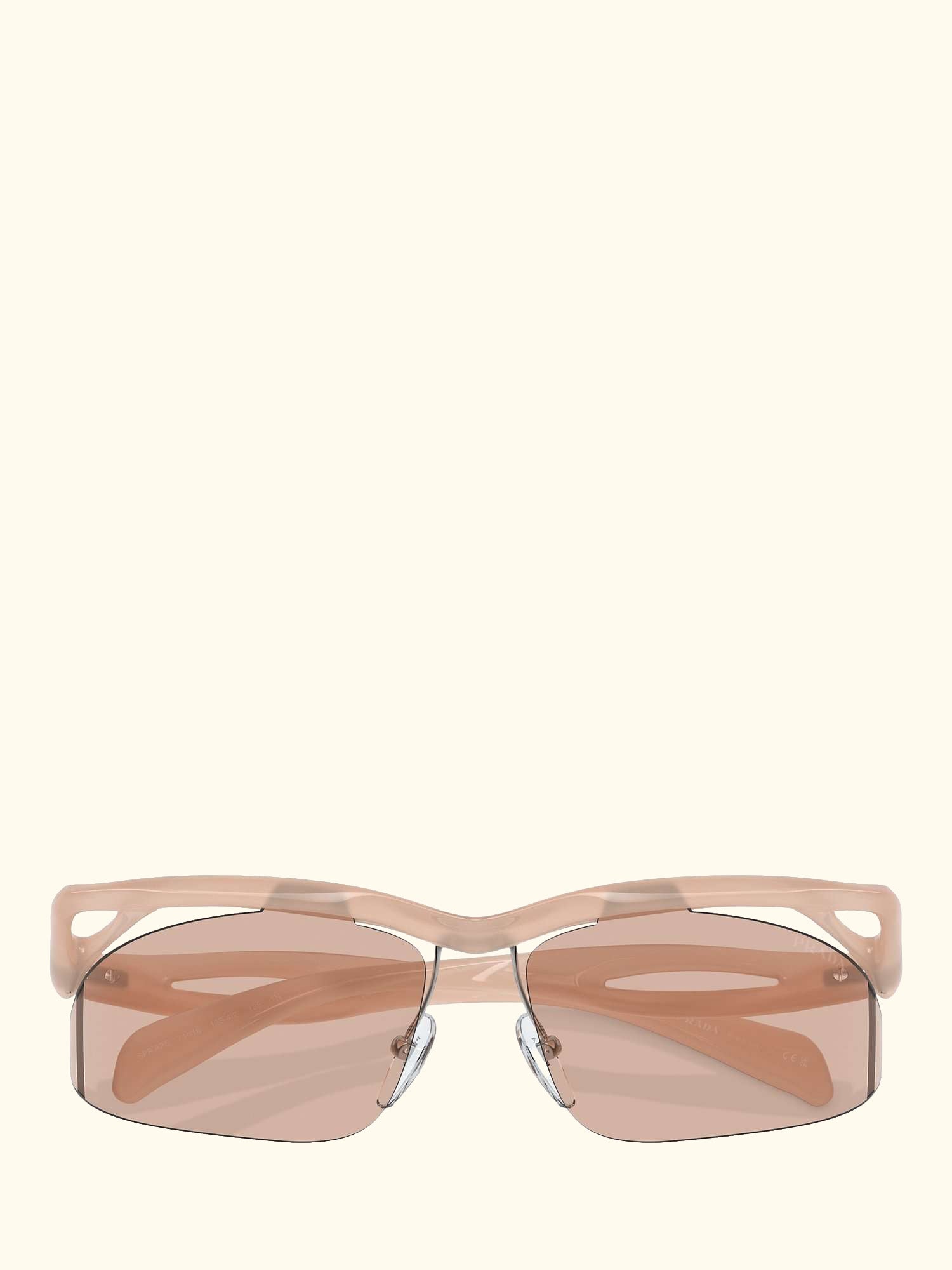 PR A25S Women's Celine Irregular Sunglasses, Opal Peach