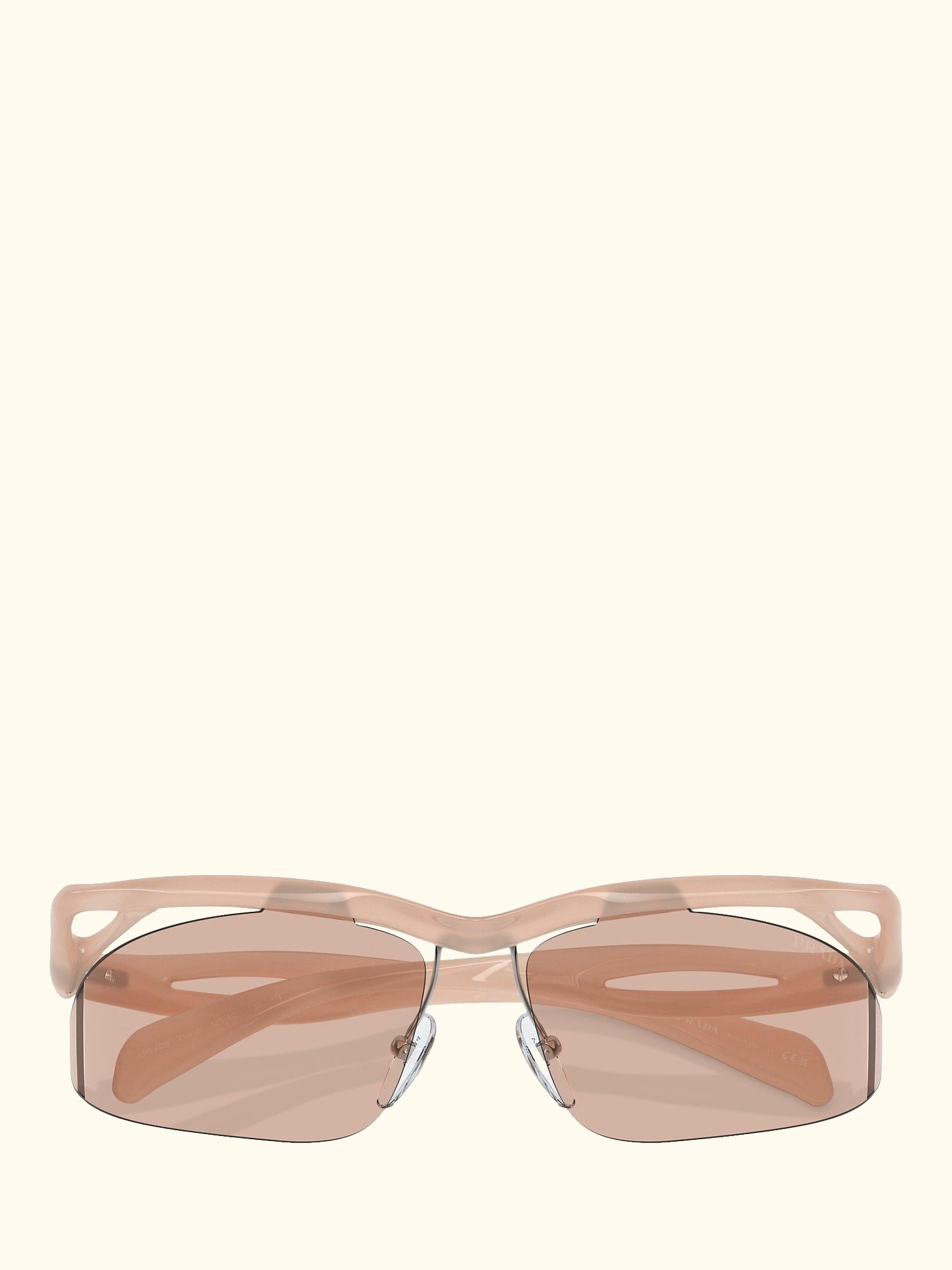 PR A25S Women's Celine Irregular Sunglasses, Opal Peach