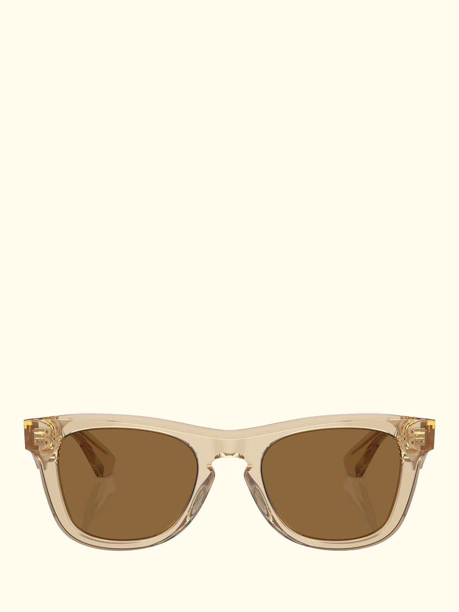 BE4426 Men's D-Frame Sunglasses, Clear Beige/Brown