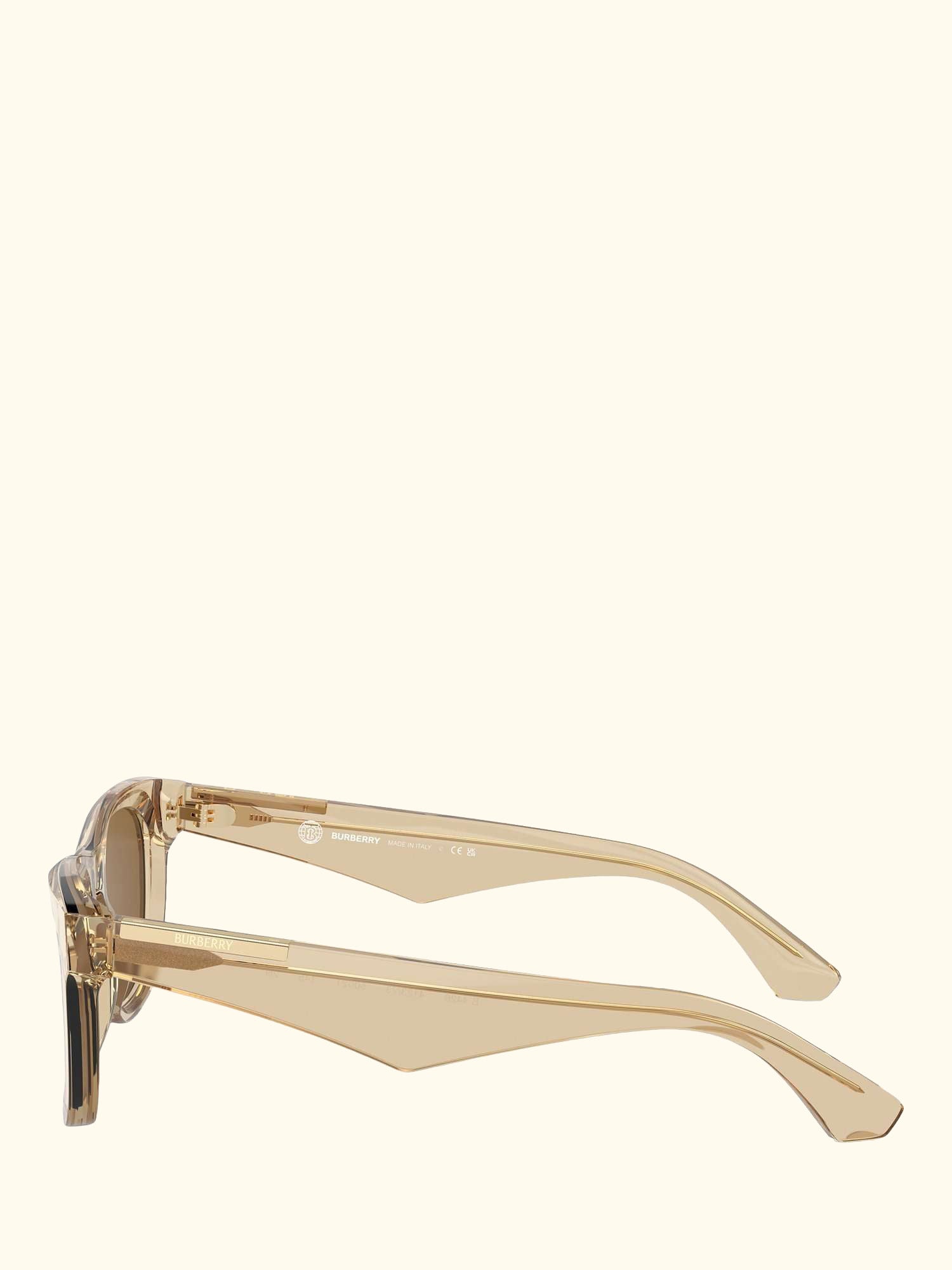 BE4426 Men's D-Frame Sunglasses, Clear Beige/Brown