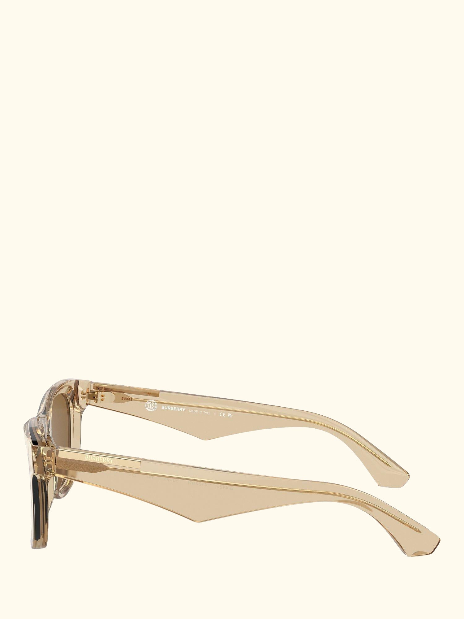 BE4426 Men's D-Frame Sunglasses, Clear Beige/Brown