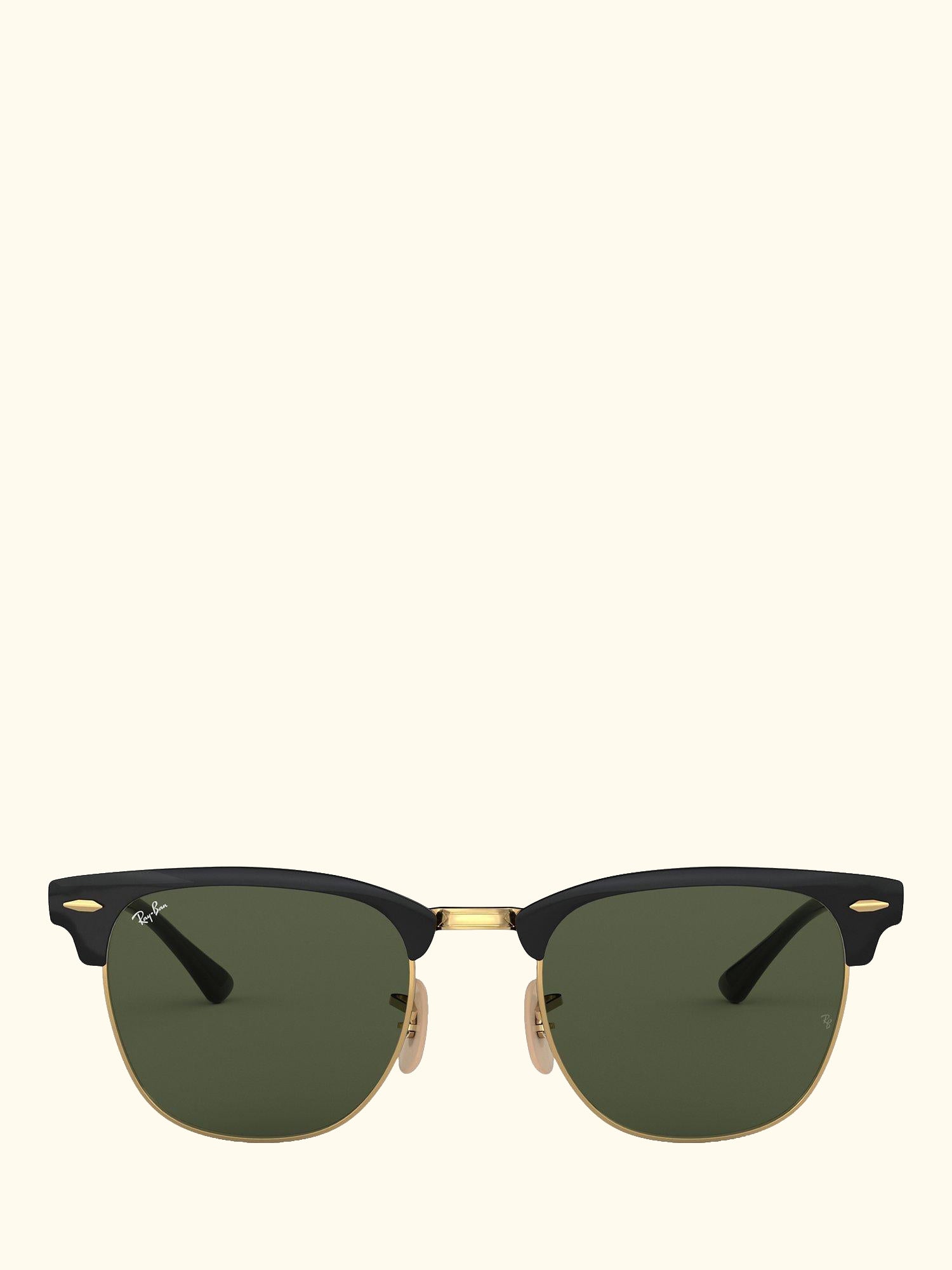 RB3716 Women's Rectangular Sunglasses, Black/Gold