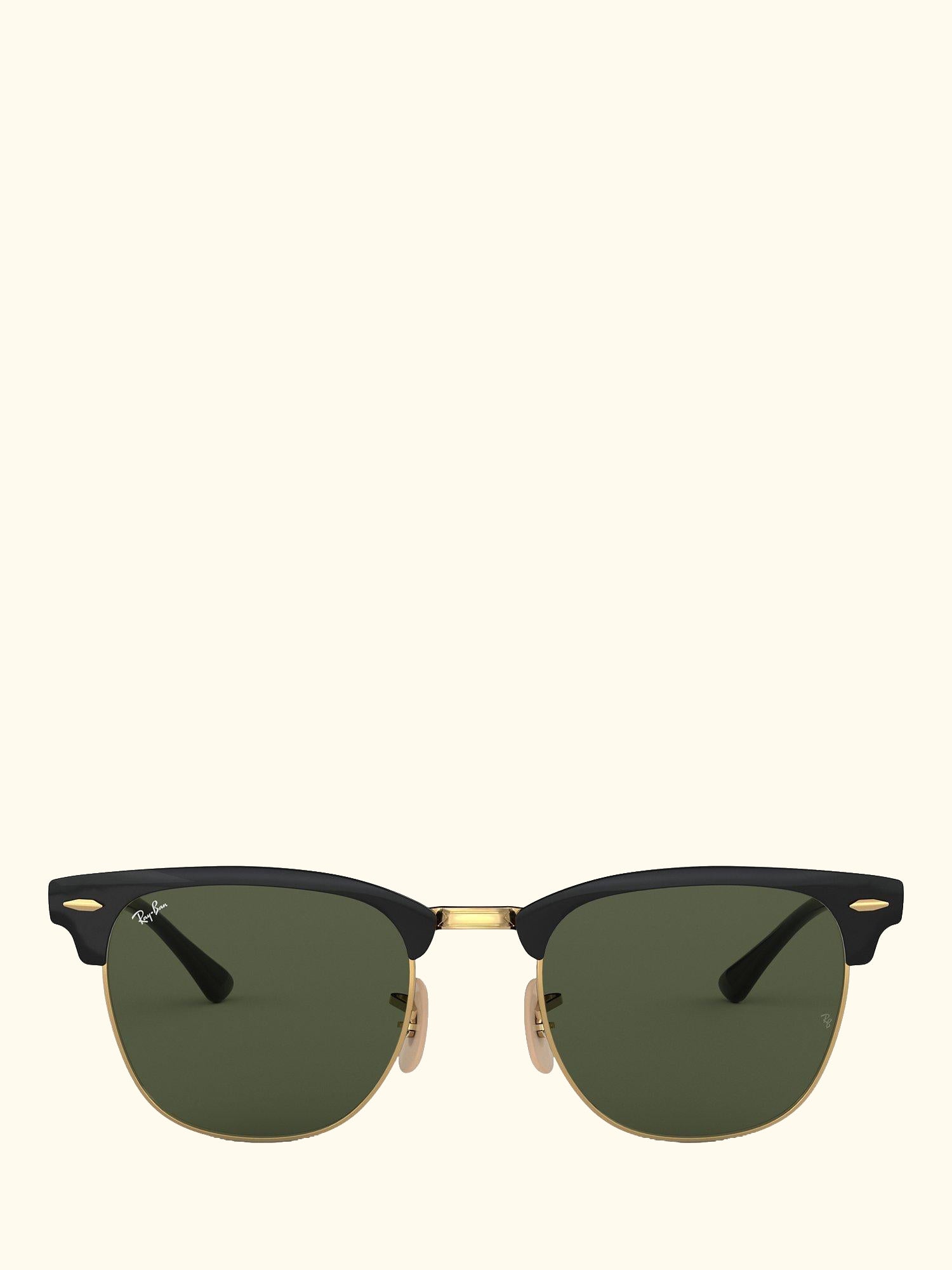 RB3716 Women's Rectangular Sunglasses, Black/Gold