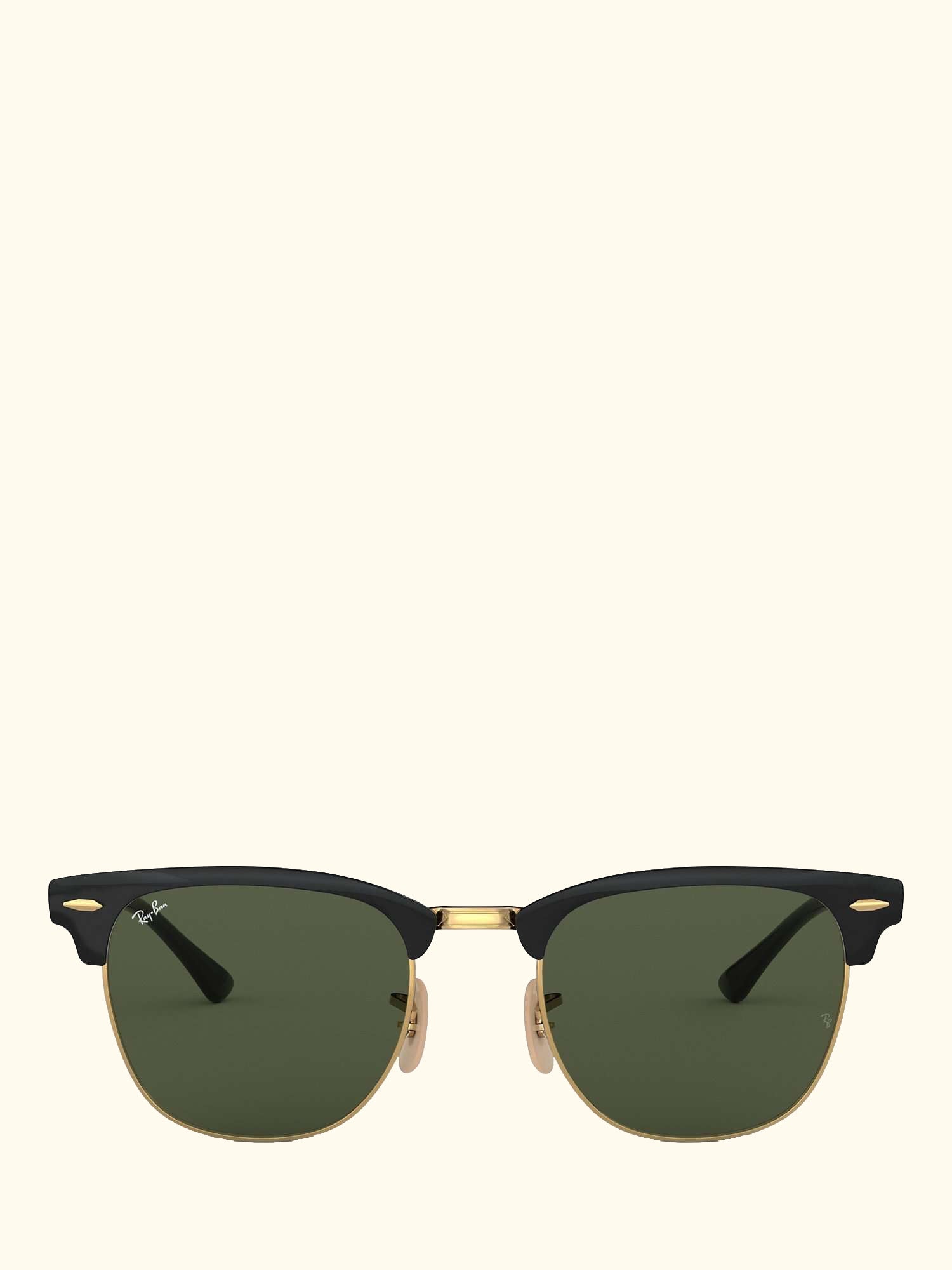 RB3716 Women's Rectangular Sunglasses, Black/Gold