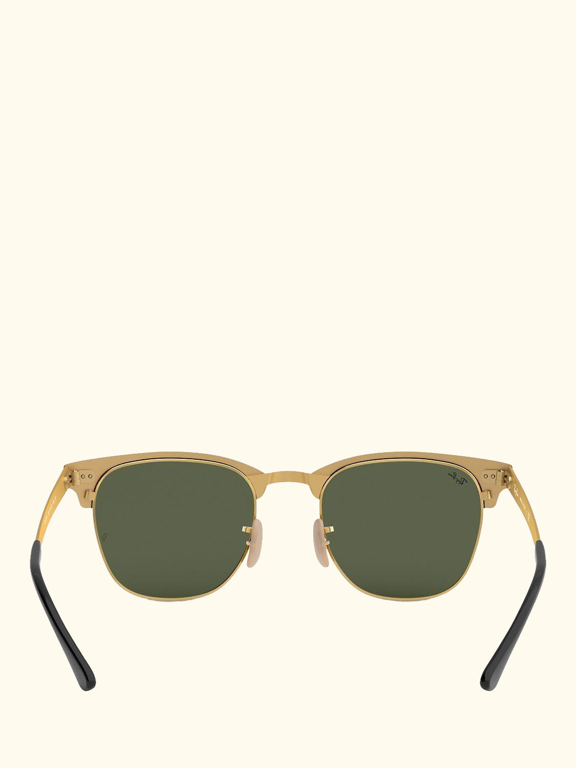 RB3716 Women's Rectangular Sunglasses, Black/Gold