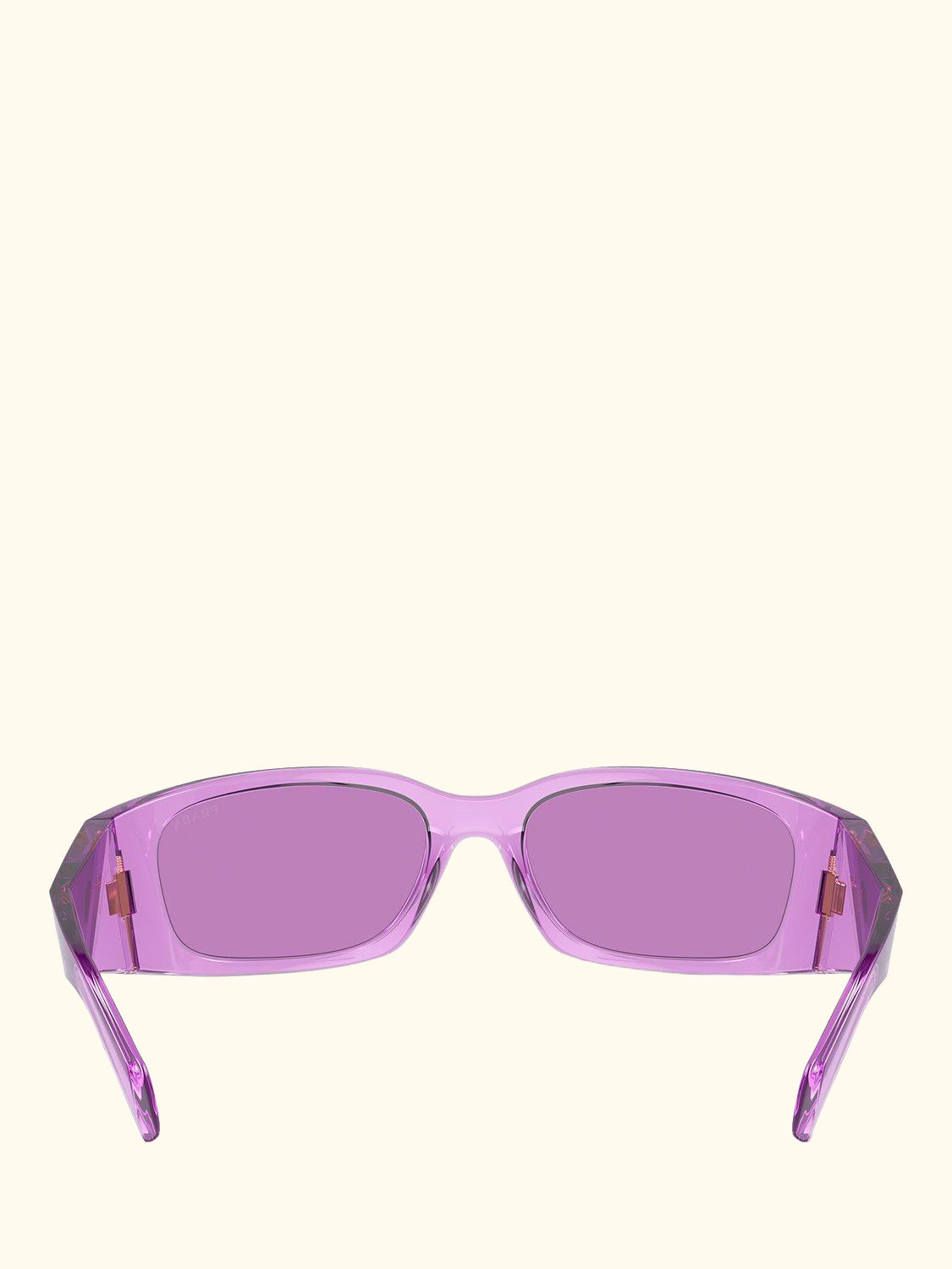 PR A14S Women's Wrap Sunglasses, Transparent Amethyst/Purple