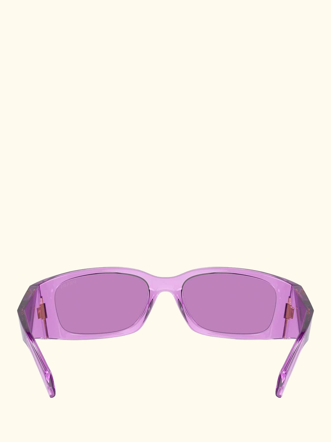 PR A14S Women's Wrap Sunglasses, Transparent Amethyst/Purple