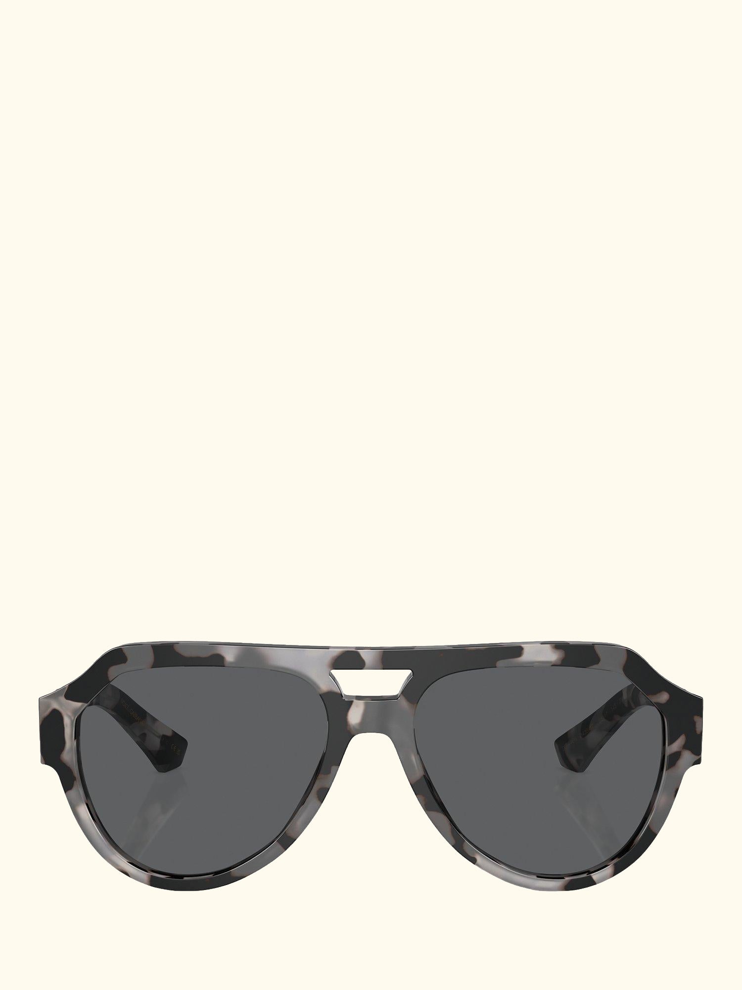 DG4466 Unisex Aviator Sunglasses, Havana Grey