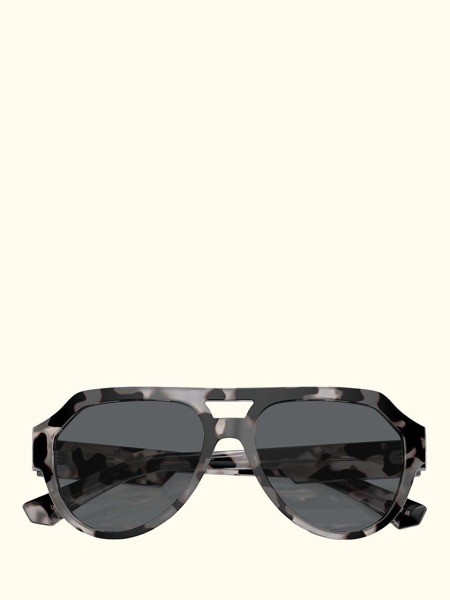 DG4466 Unisex Aviator Sunglasses, Havana Grey