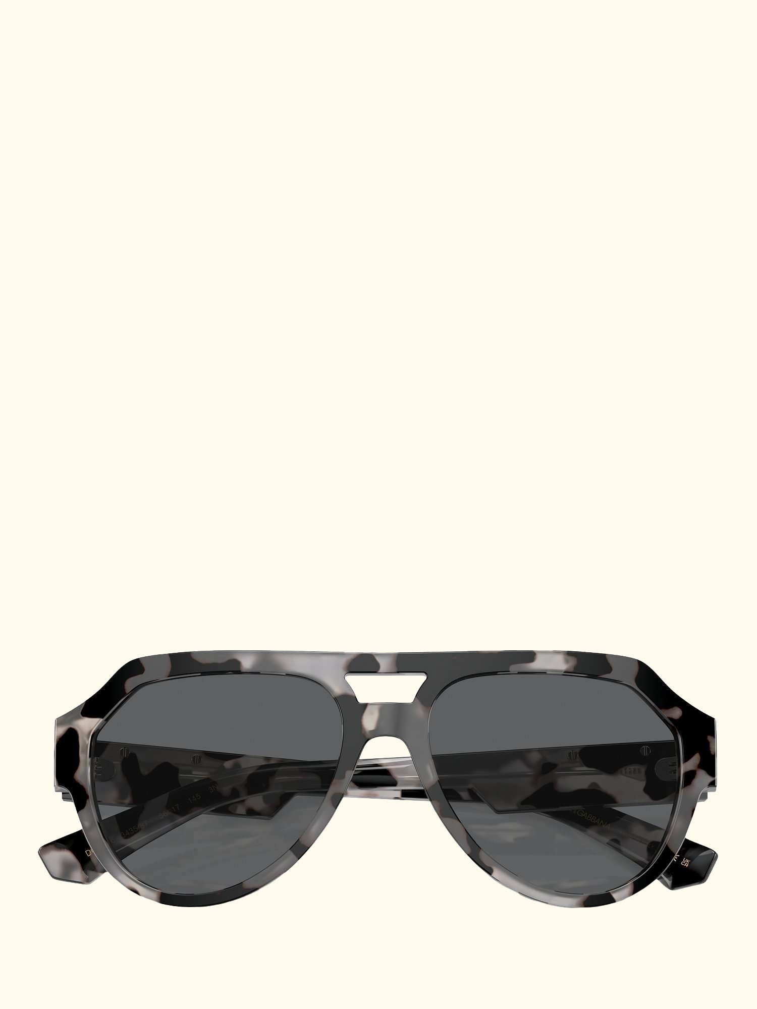 DG4466 Unisex Aviator Sunglasses, Havana Grey