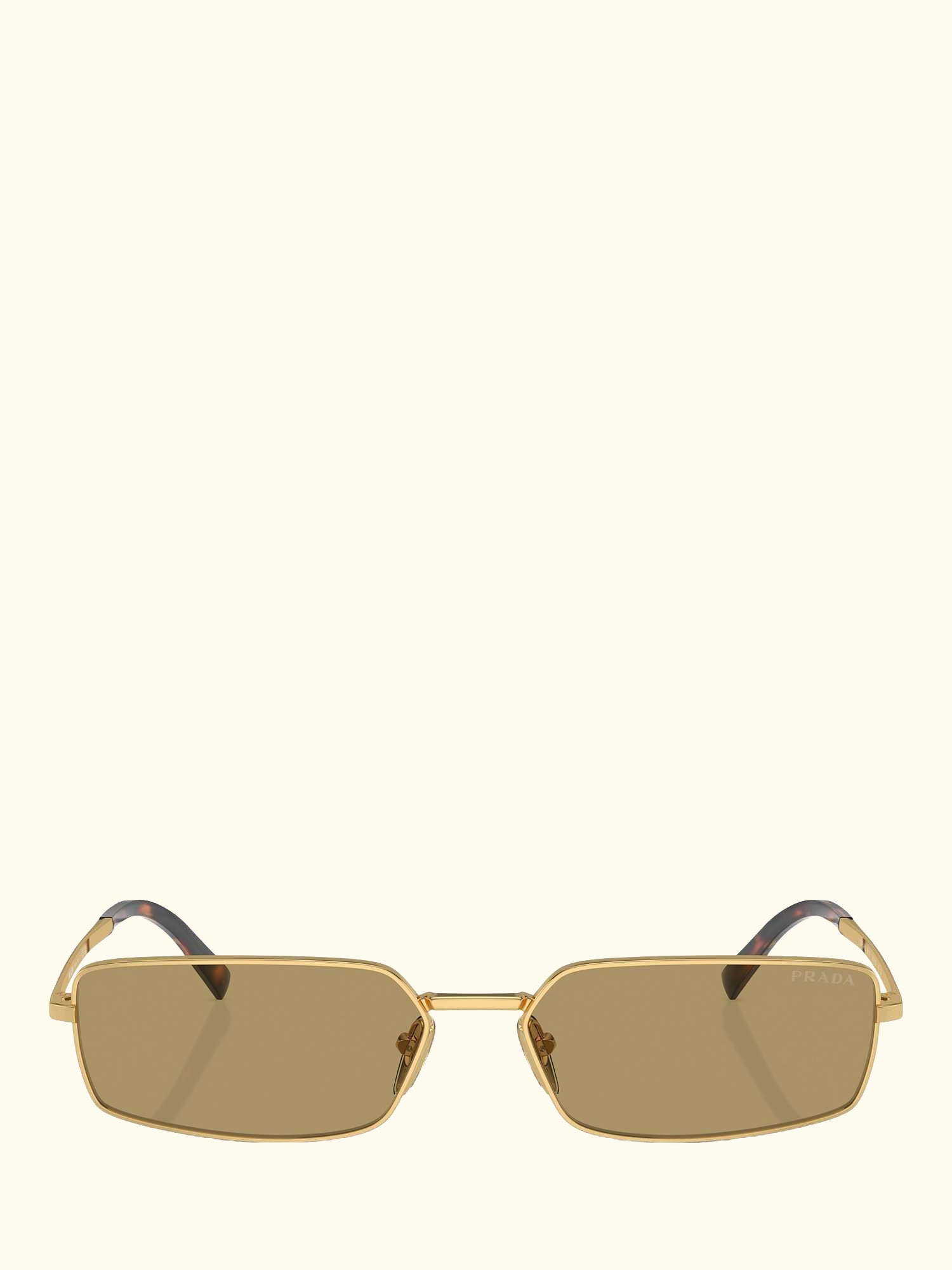 PR A60S Women's Rectangular Sunglasses, Gold