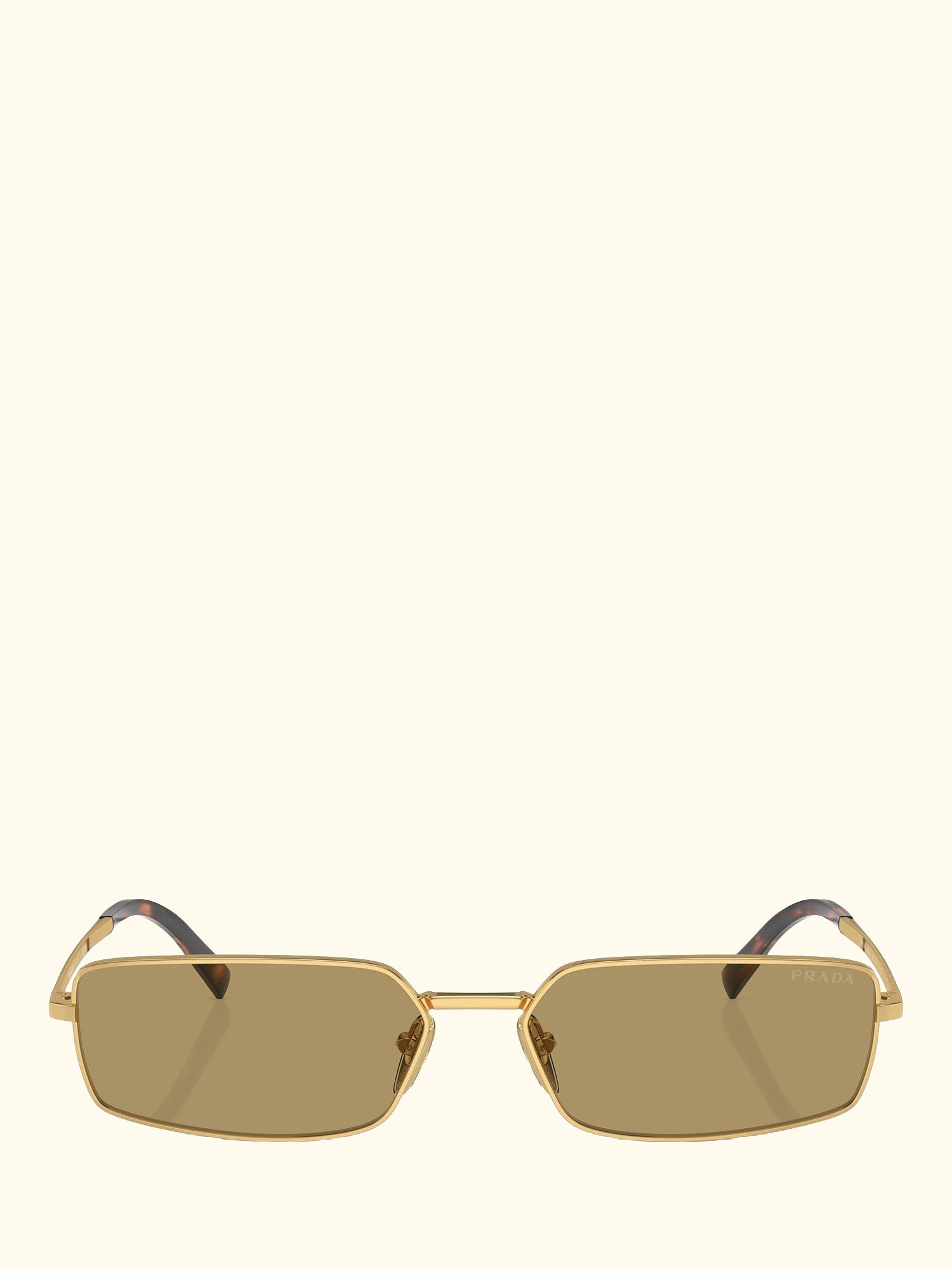 PR A60S Women's Rectangular Sunglasses, Gold