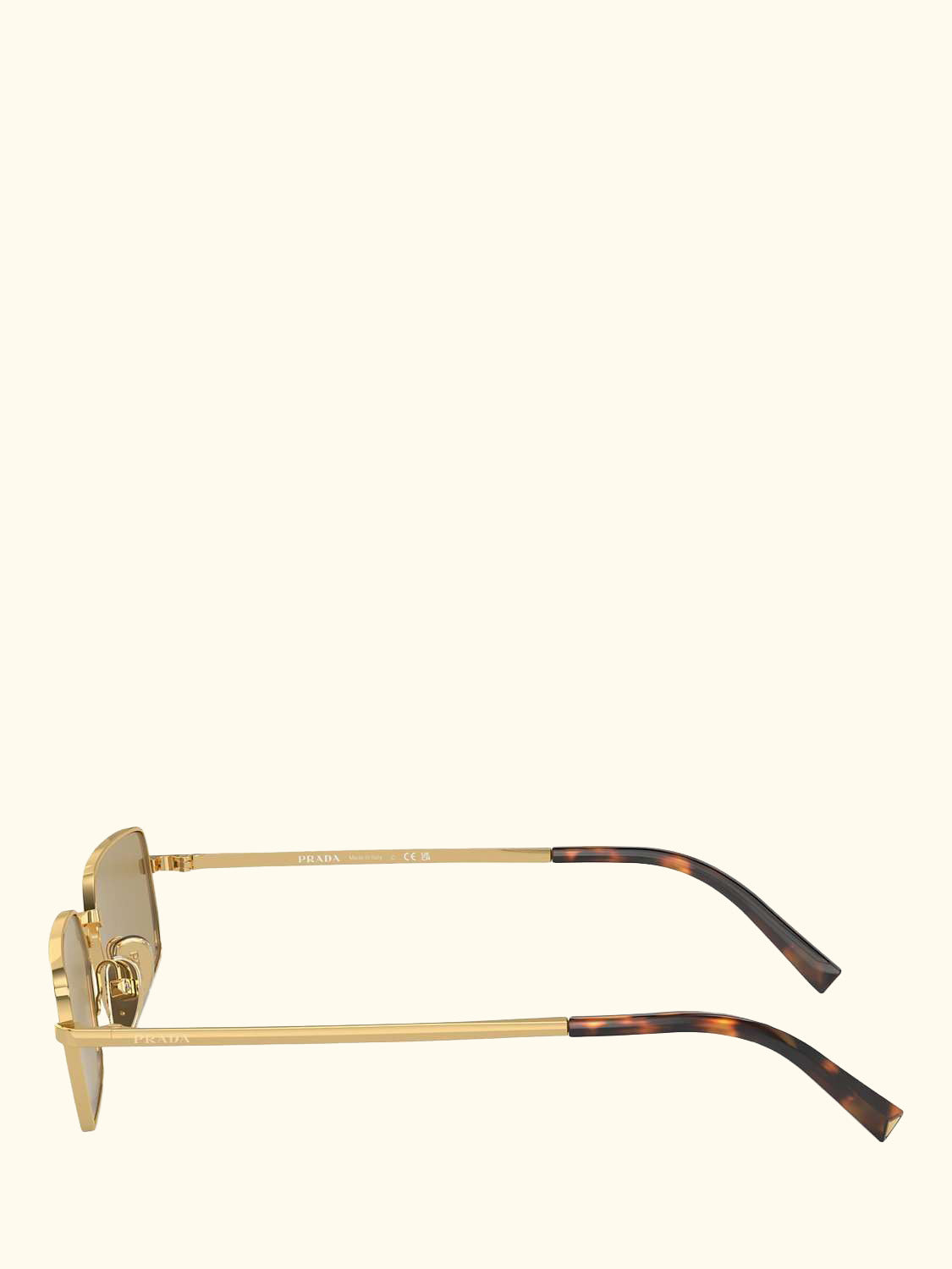 PR A60S Women's Rectangular Sunglasses, Gold