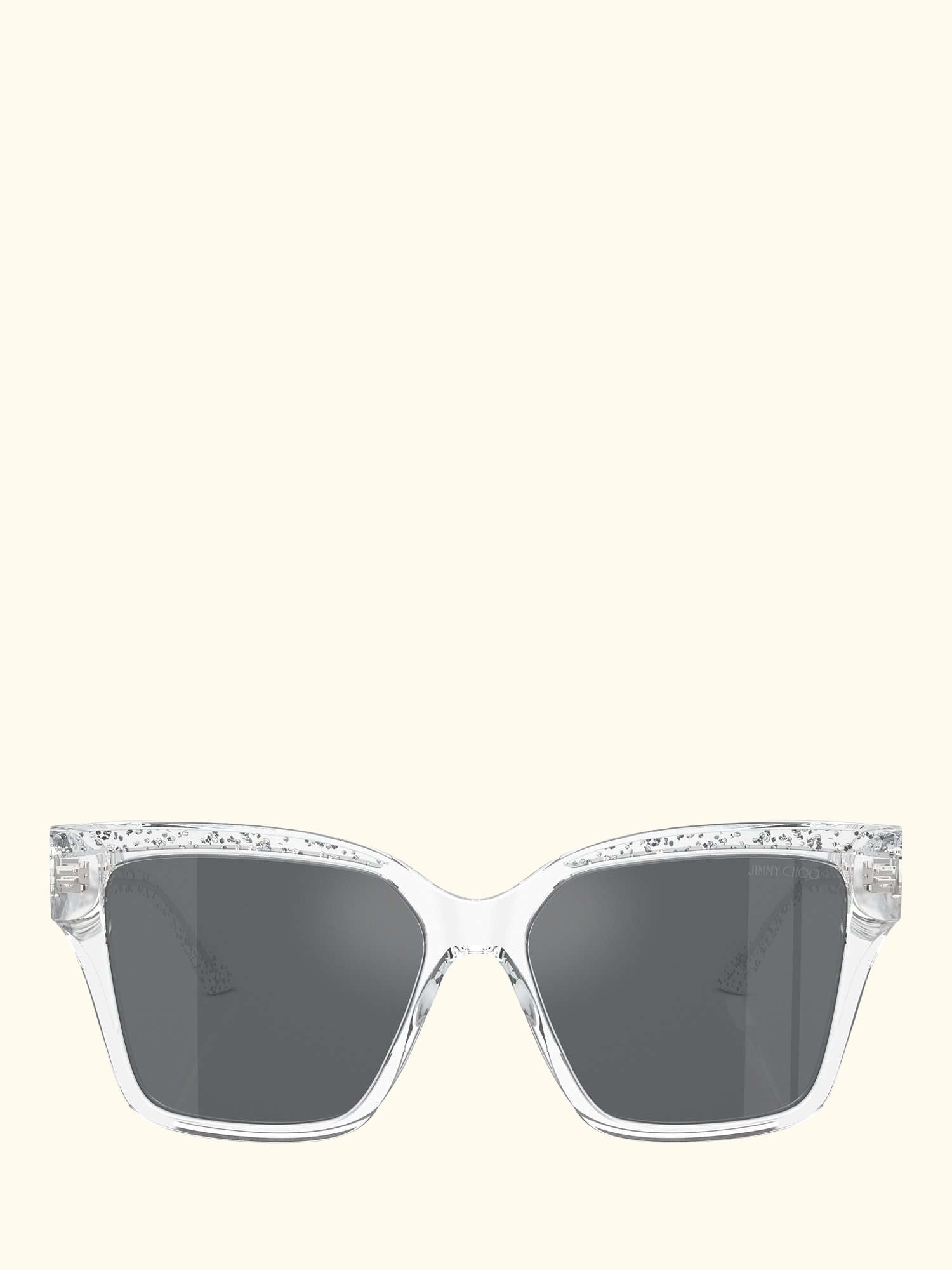 JC5003 Women's Square Sunglasses, Crystal Glitter/Silver