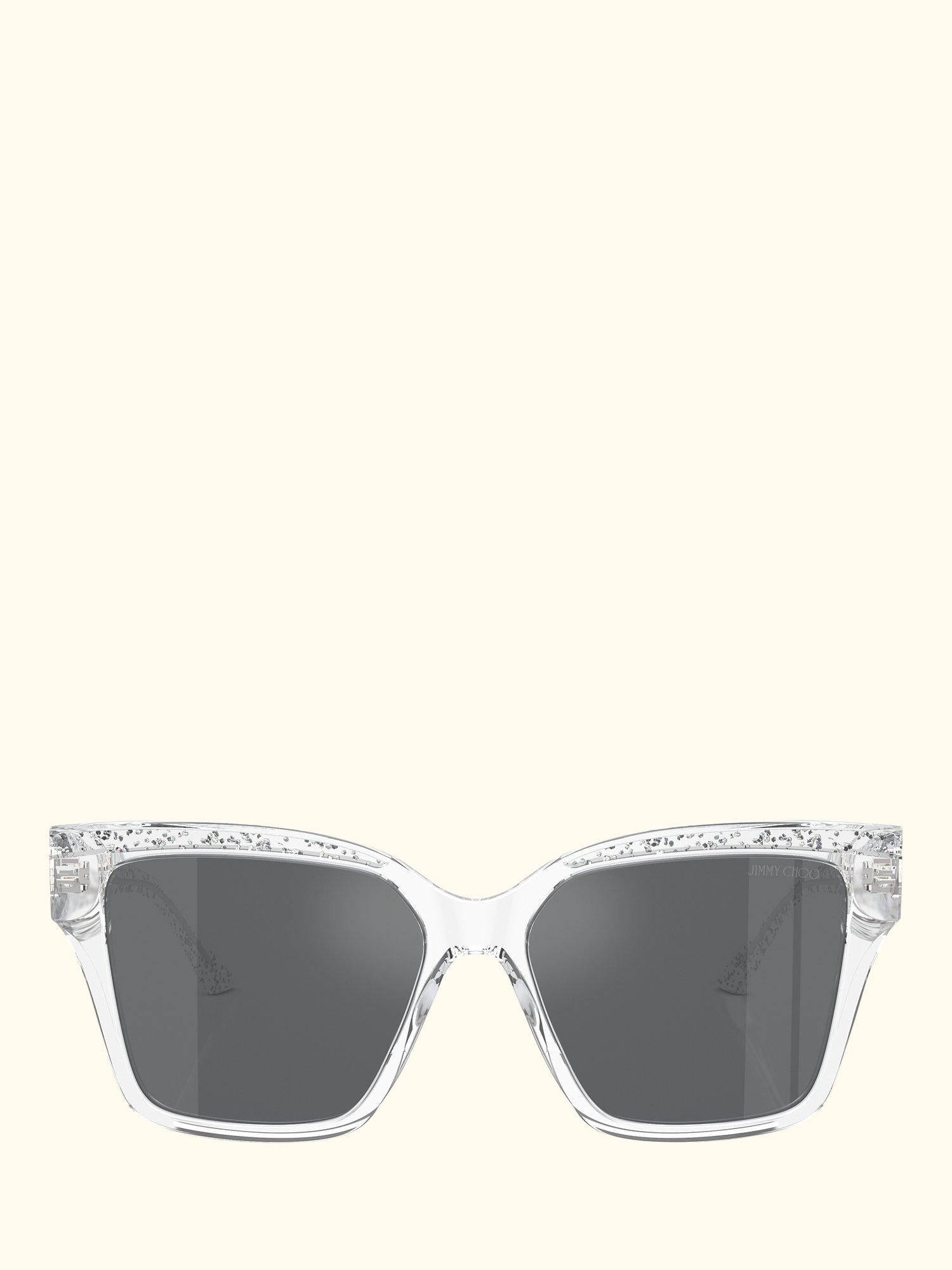 JC5003 Women's Square Sunglasses, Crystal Glitter/Silver