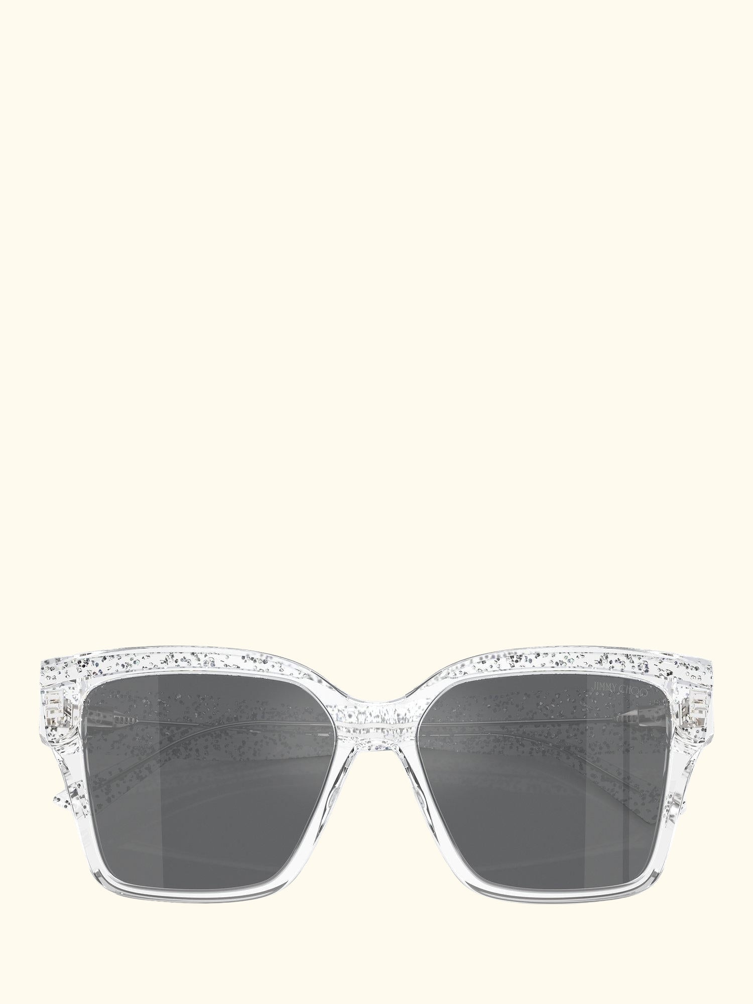 JC5003 Women's Square Sunglasses, Crystal Glitter/Silver