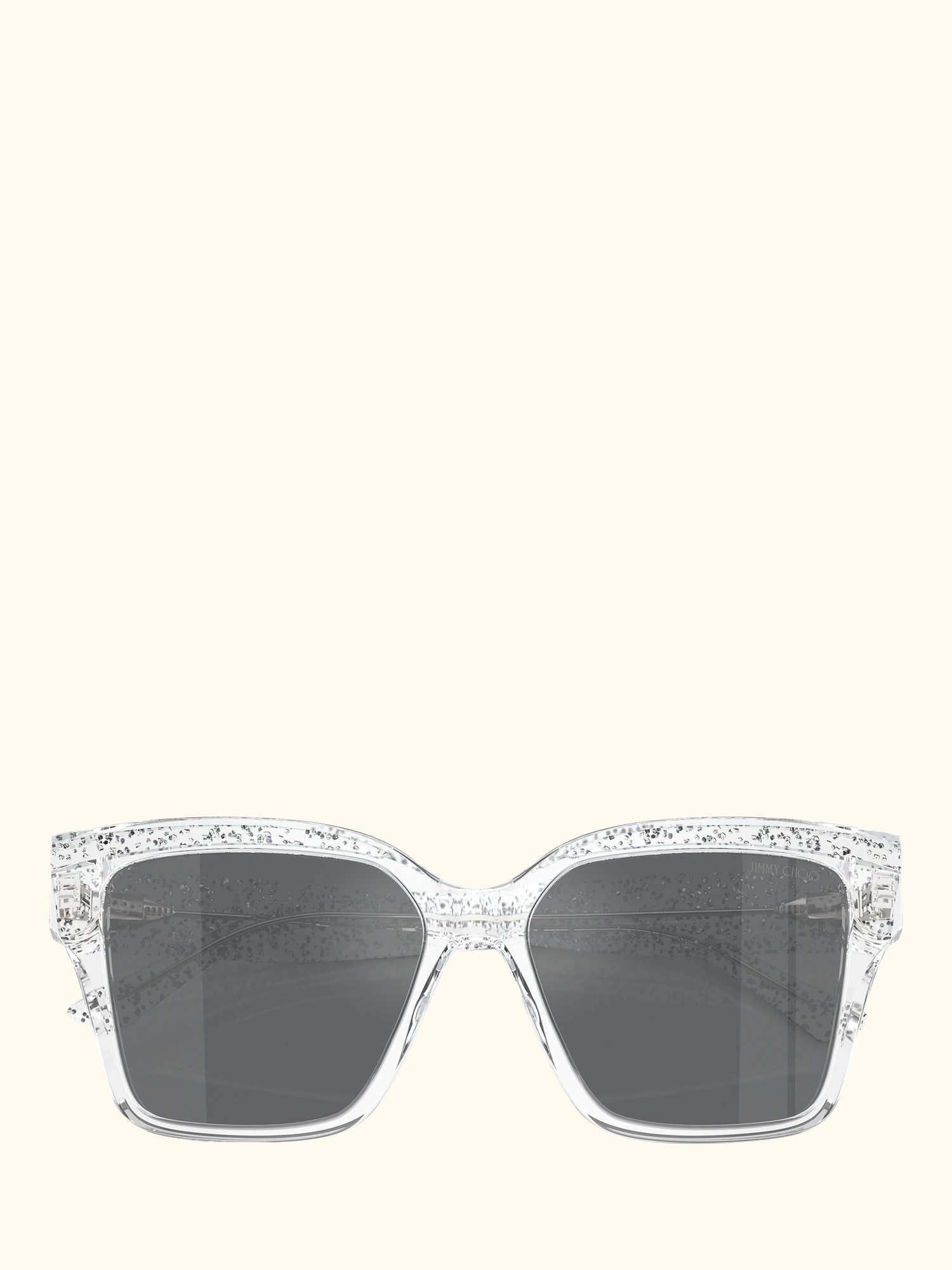 JC5003 Women's Square Sunglasses, Crystal Glitter/Silver