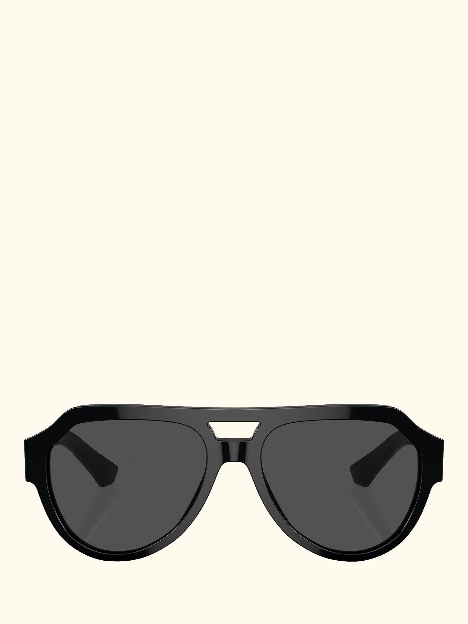 DG4466 Men's Aviator Sunglasses, Black/Grey