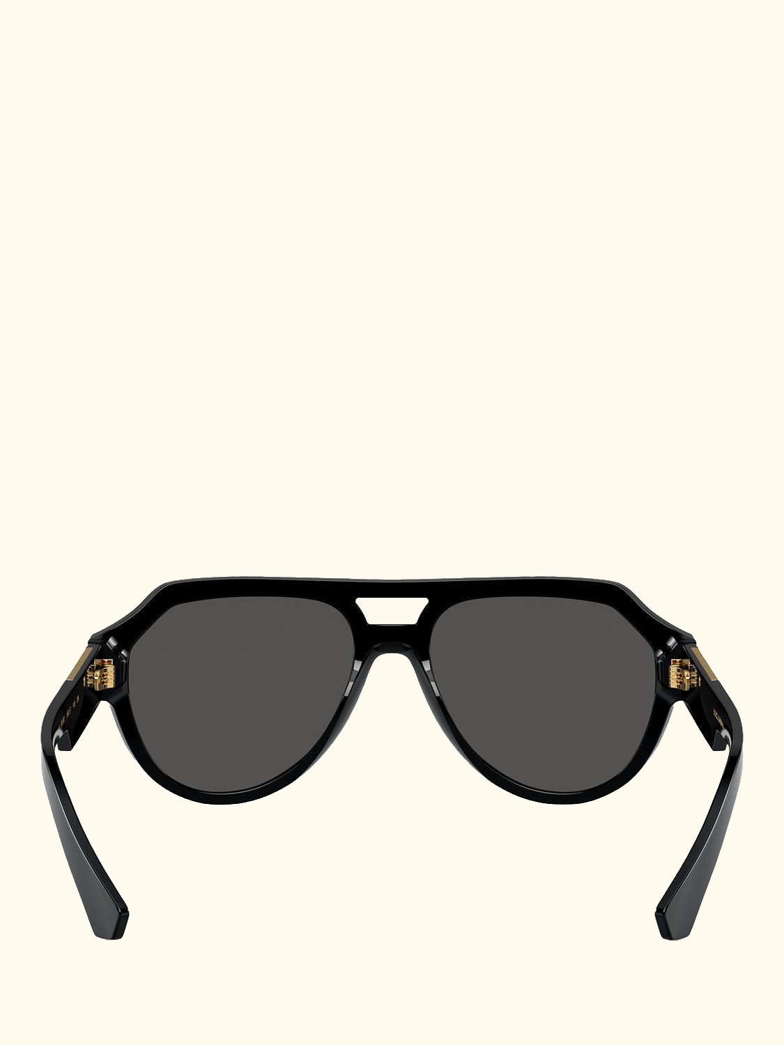 DG4466 Men's Aviator Sunglasses, Black/Grey