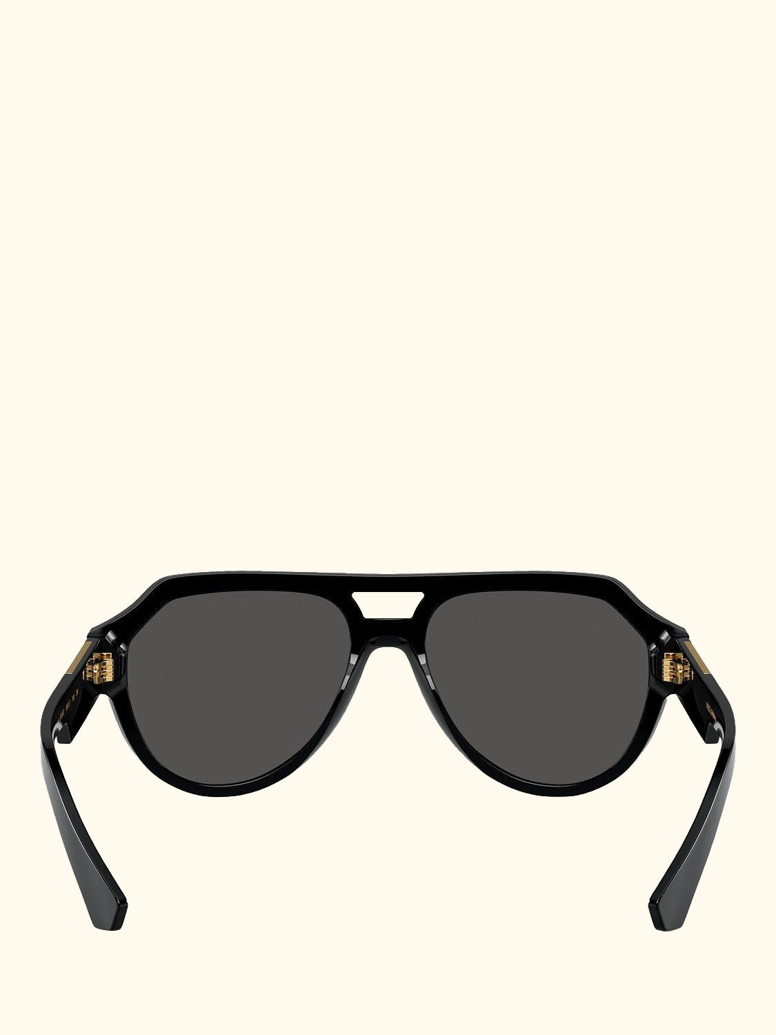 DG4466 Men's Aviator Sunglasses, Black/Grey