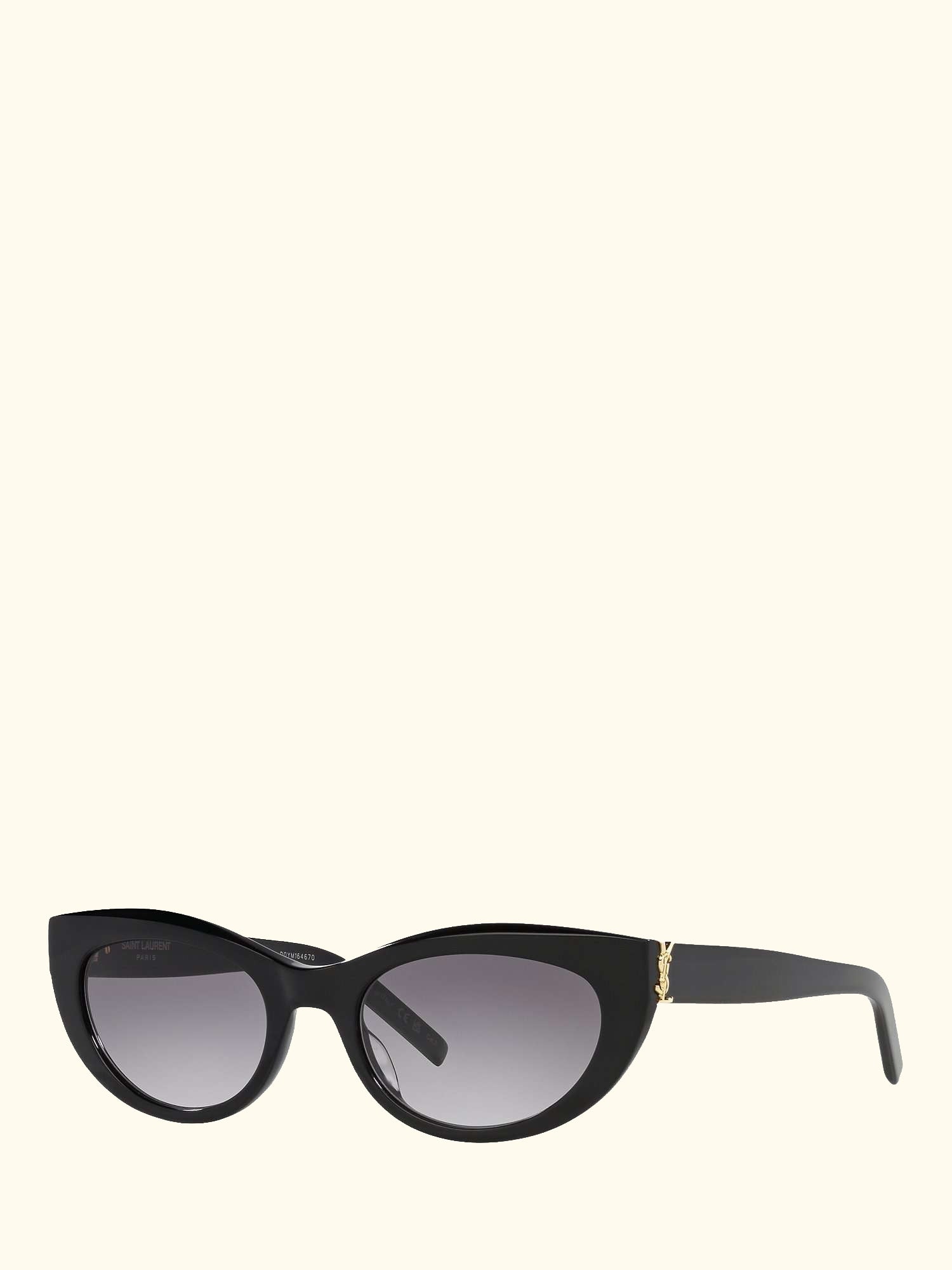 YS000478 Women's Oval Sunglasses, Black/Grey