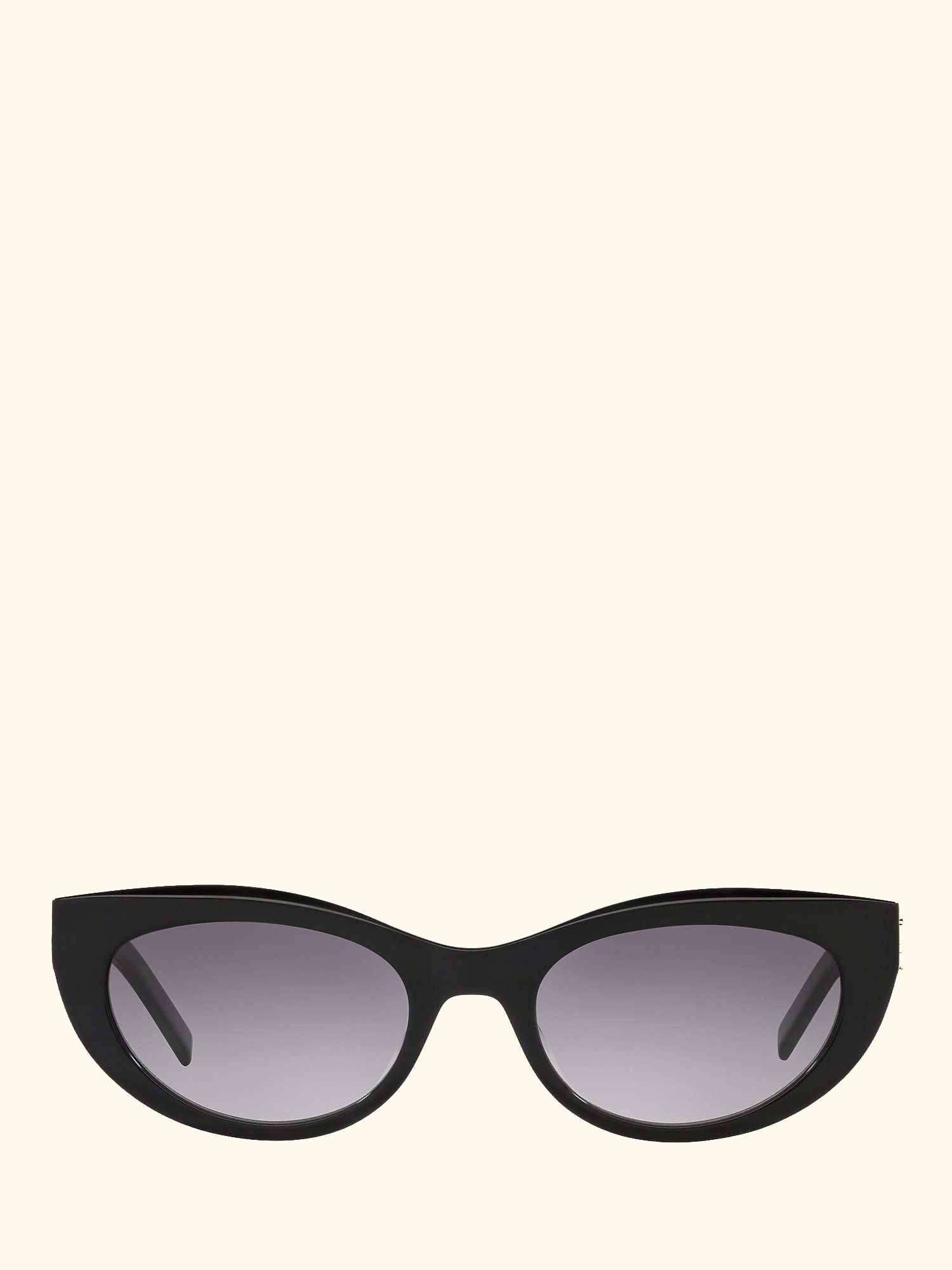 YS000478 Women's Oval Sunglasses, Black/Grey