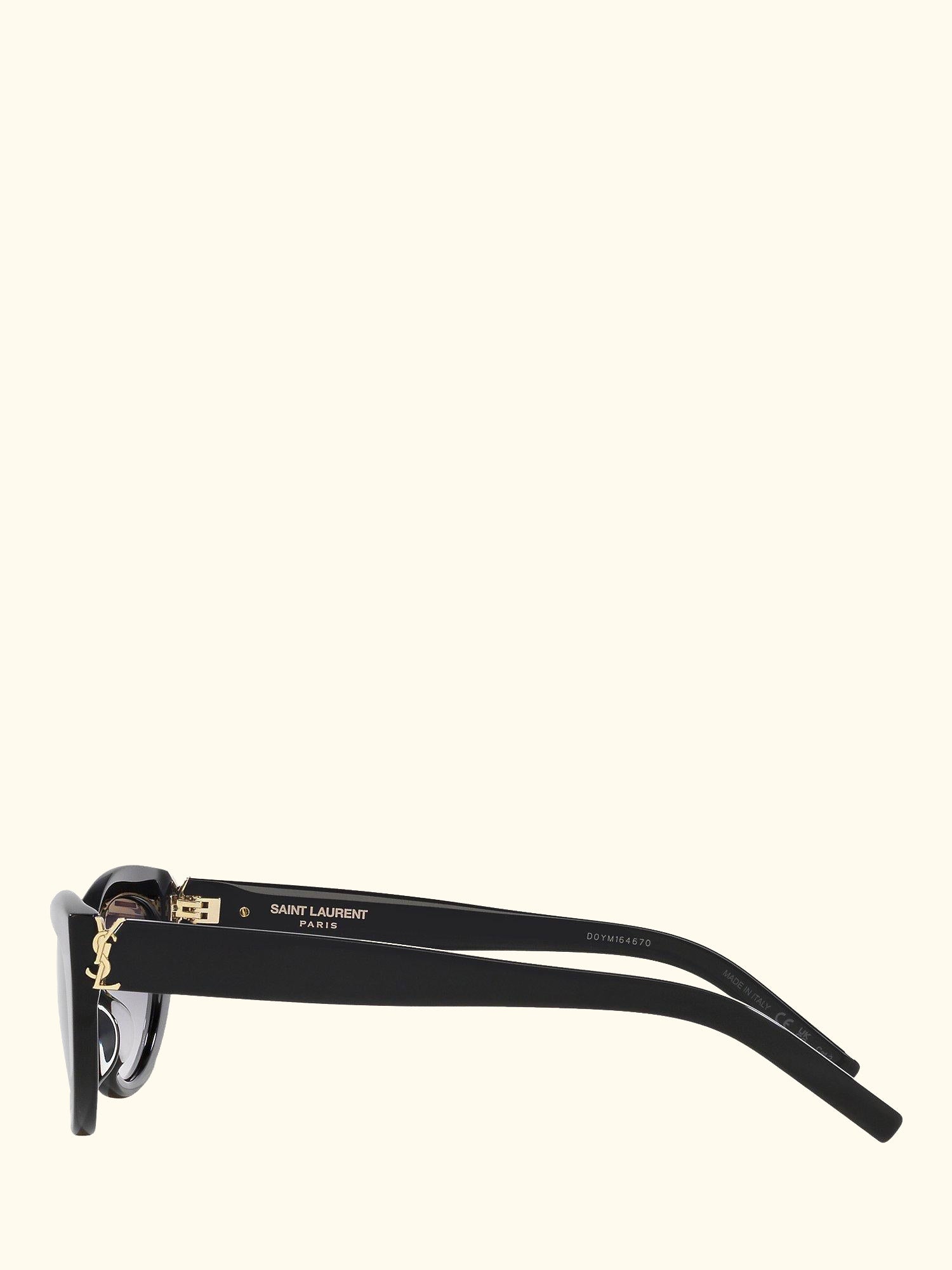 YS000478 Women's Oval Sunglasses, Black/Grey