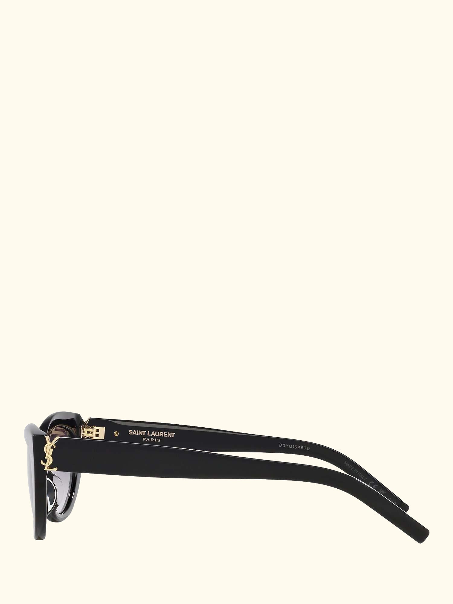 YS000478 Women's Oval Sunglasses, Black/Grey