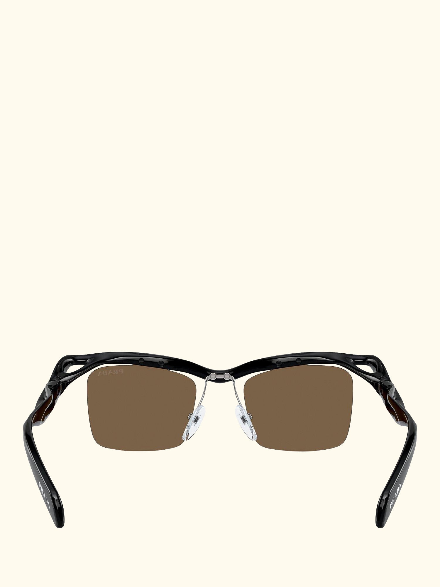 PR A15S Men's Rectangular Sunglasses, Black