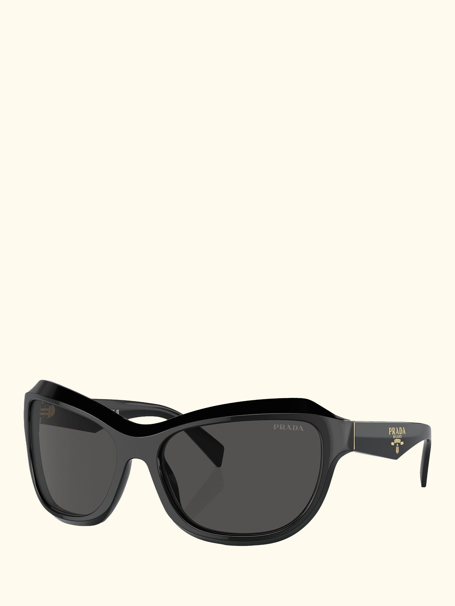 PRA27S Women's Cat's Eye Sunglasses, Black/Grey