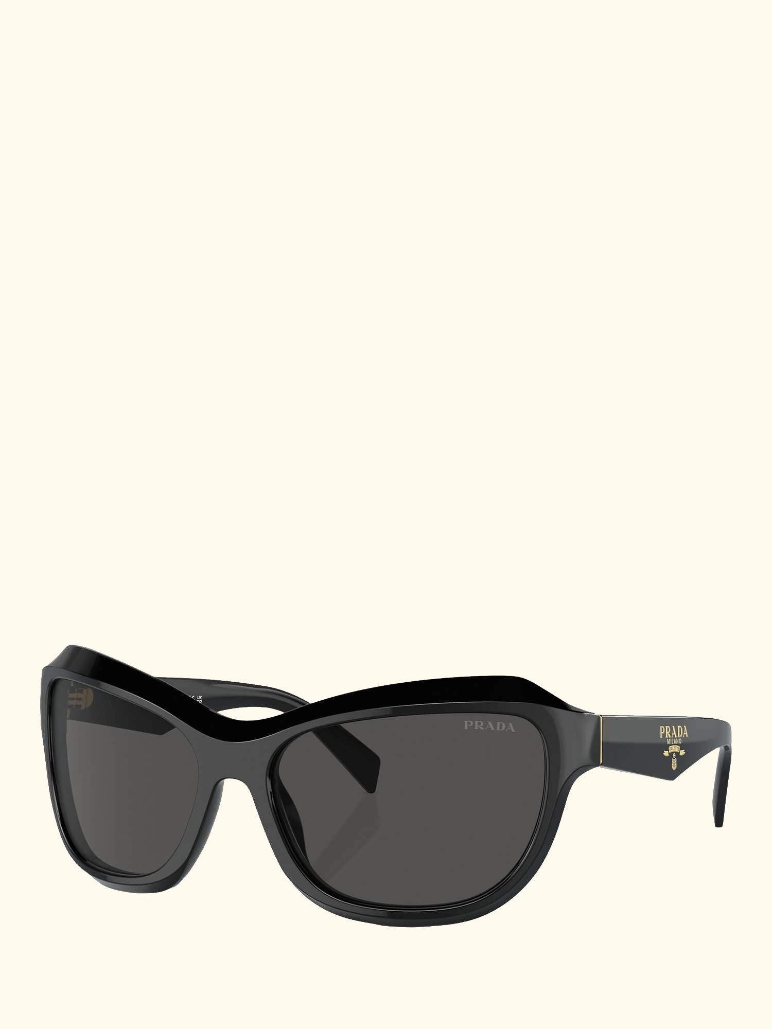 PRA27S Women's Cat's Eye Sunglasses, Black/Grey