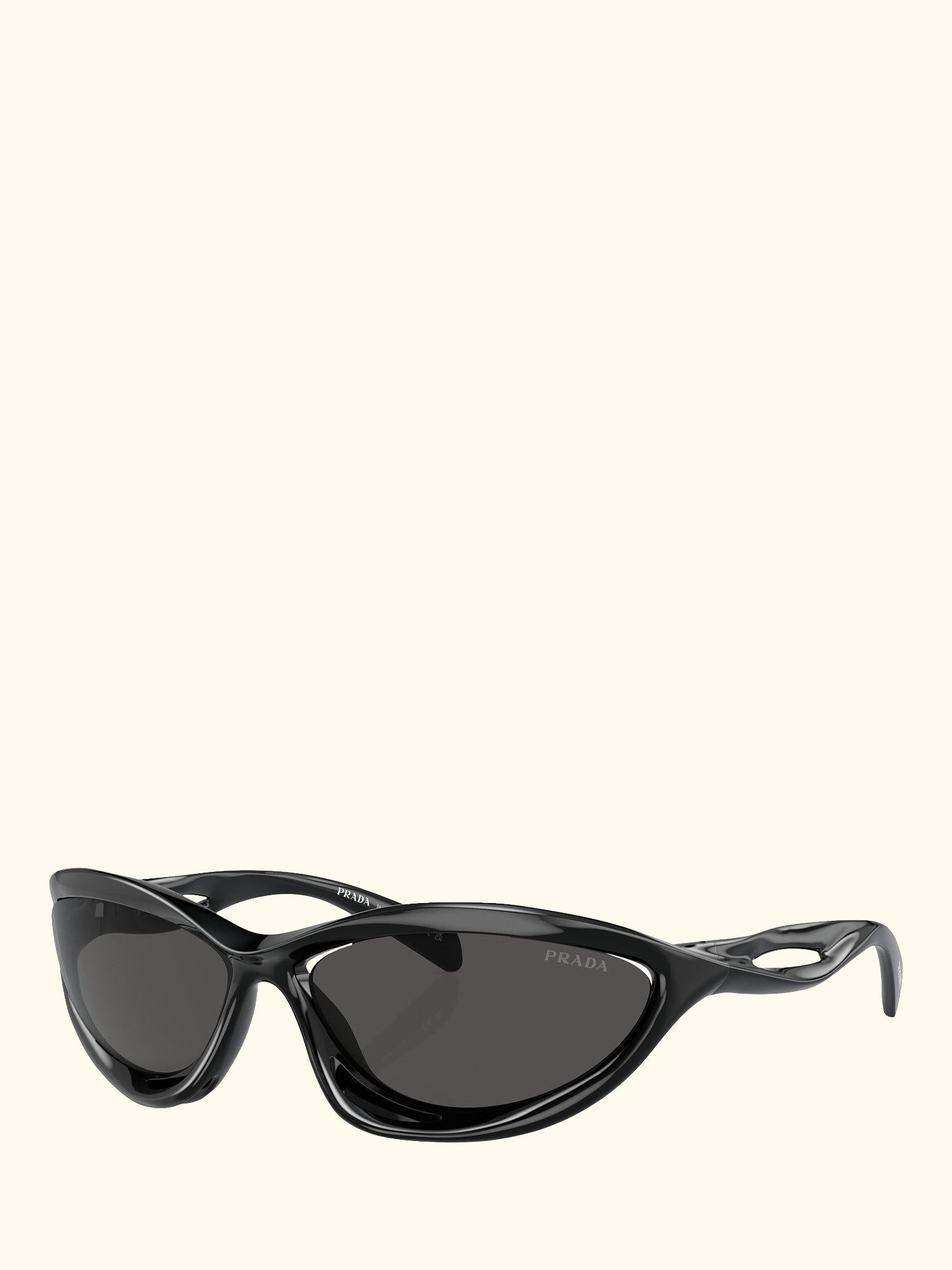 0PR A23 Women's Wrap Sunglasses, Black