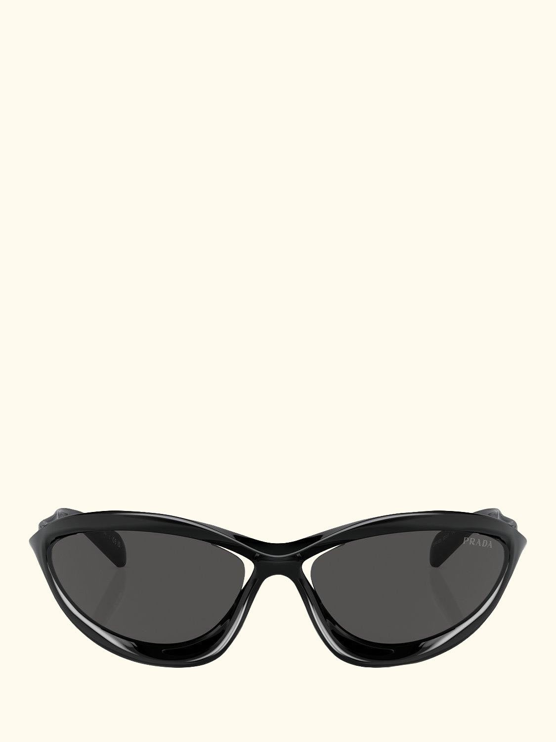 0PR A23 Women's Wrap Sunglasses, Black