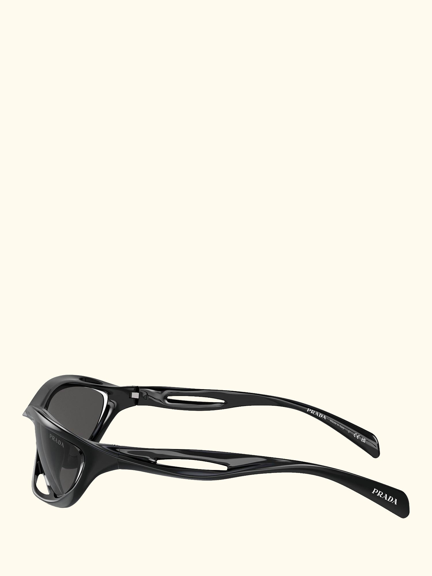 0PR A23 Women's Wrap Sunglasses, Black
