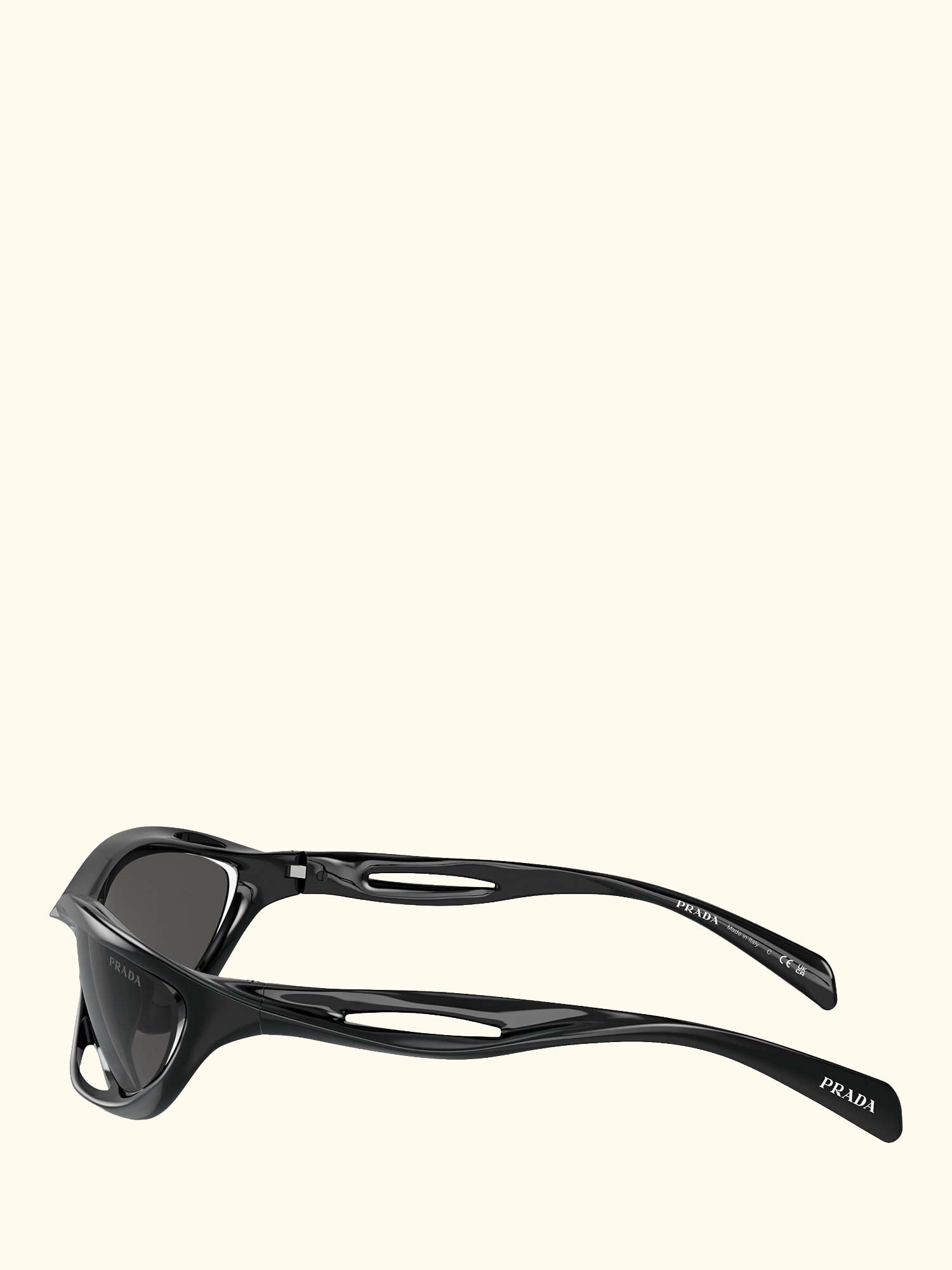 0PR A23 Women's Wrap Sunglasses, Black