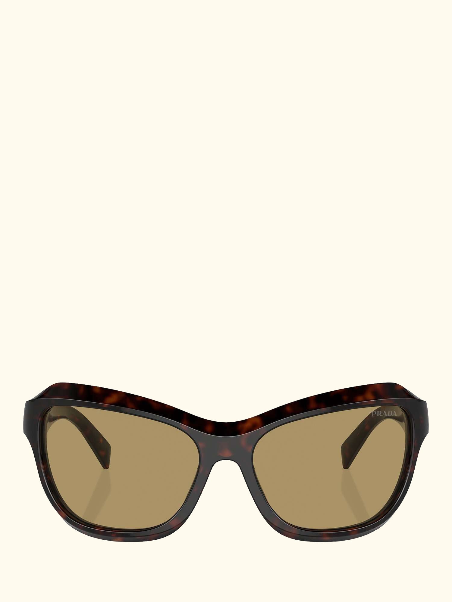 PRA27S Women's Rectangular Sunglasses, Tortoise/Brown