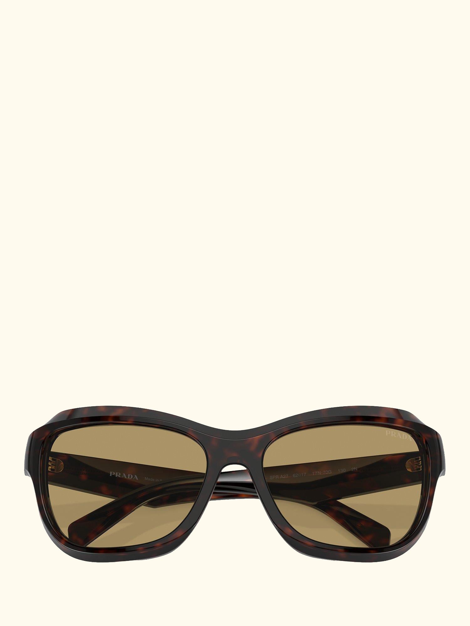 PRA27S Women's Rectangular Sunglasses, Tortoise/Brown