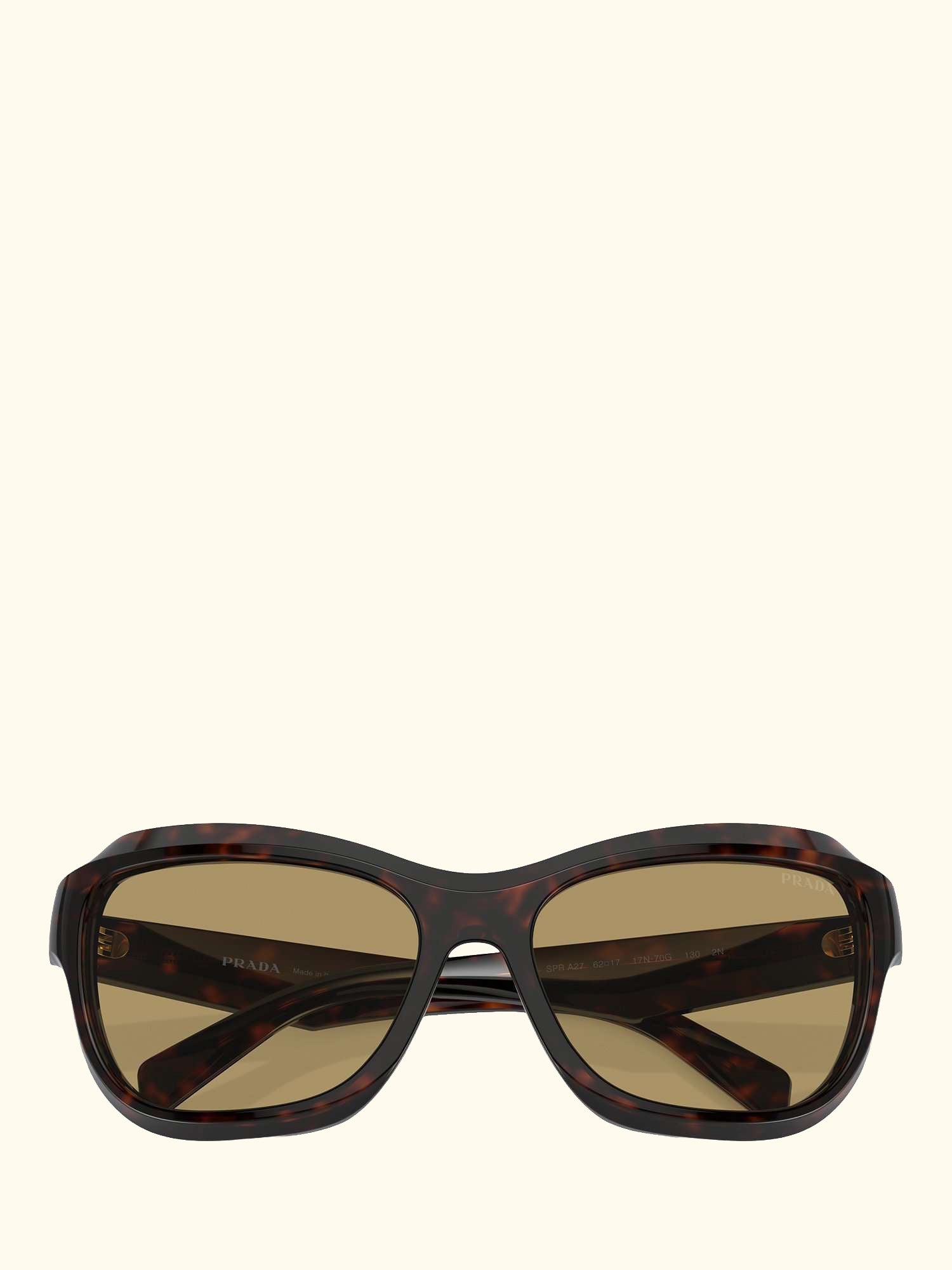 PRA27S Women's Rectangular Sunglasses, Tortoise/Brown