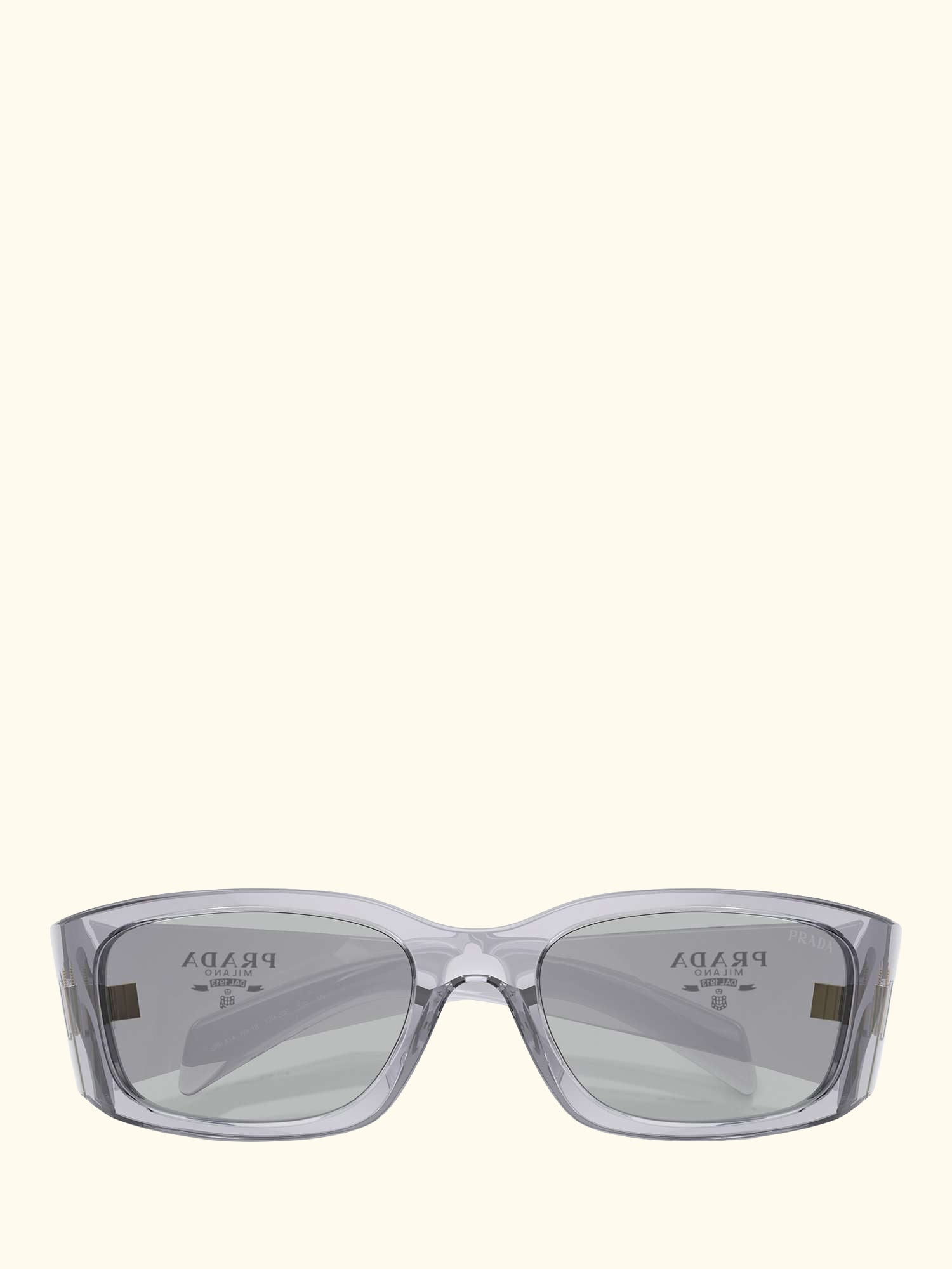 PR A14S Women's Wrap Sunglasses, Transparent Grey