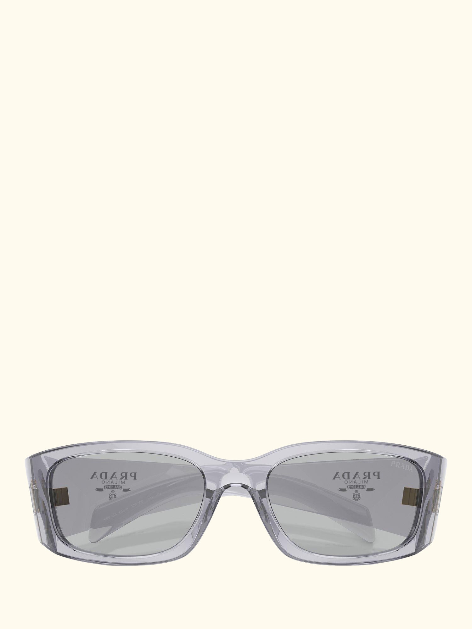 PR A14S Women's Wrap Sunglasses, Transparent Grey