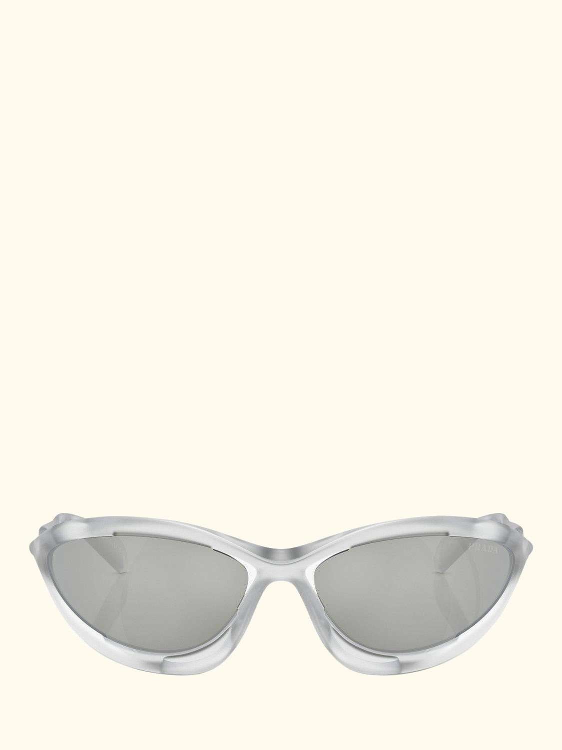 0PR A23S Women's Wrap Sunglasses, Frosted Crystal