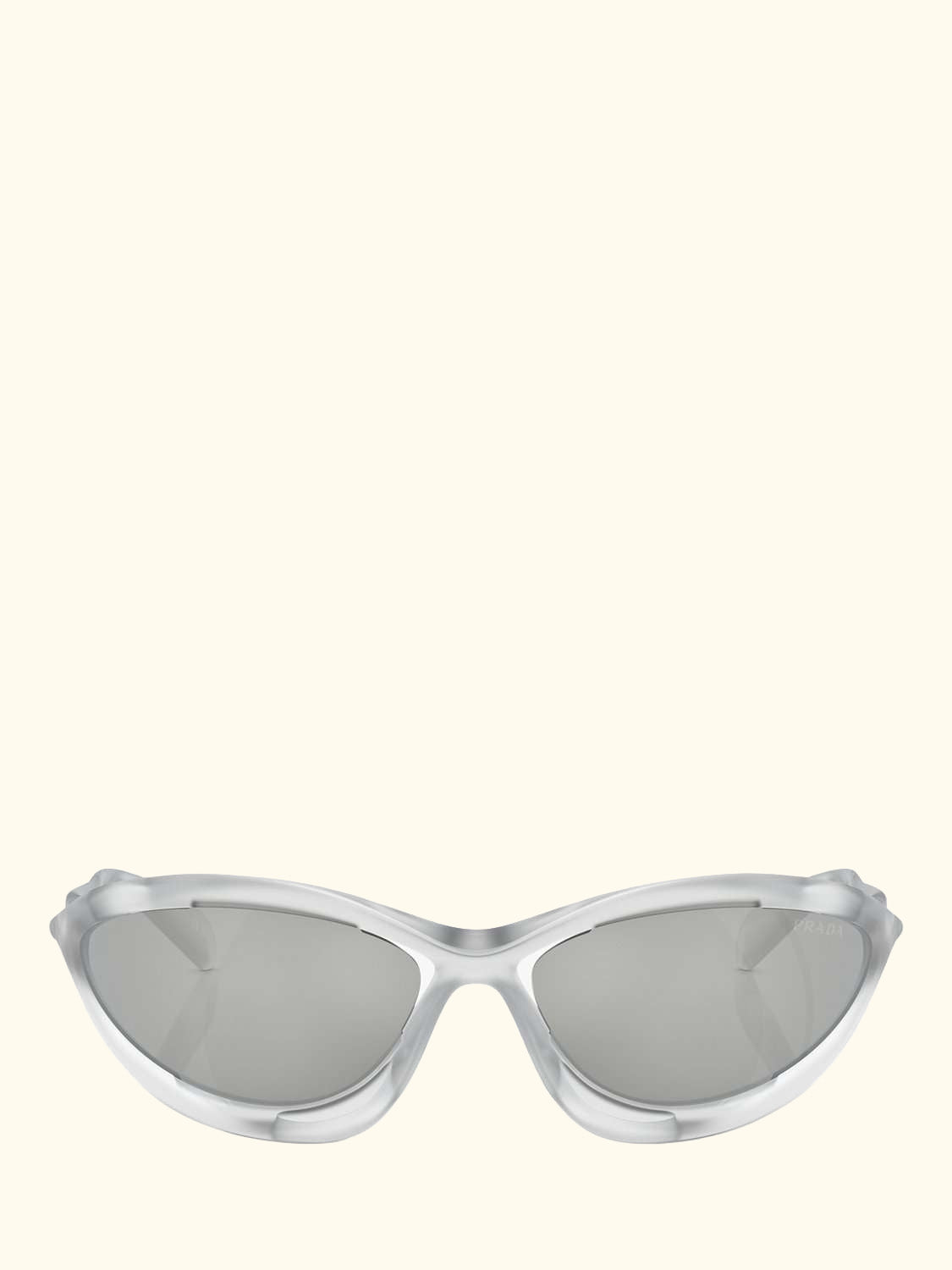 0PR A23S Women's Wrap Sunglasses, Frosted Crystal