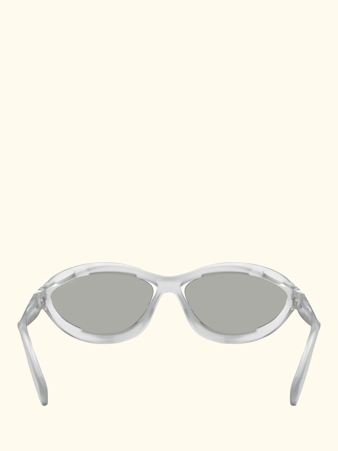0PR A23S Women's Wrap Sunglasses, Frosted Crystal